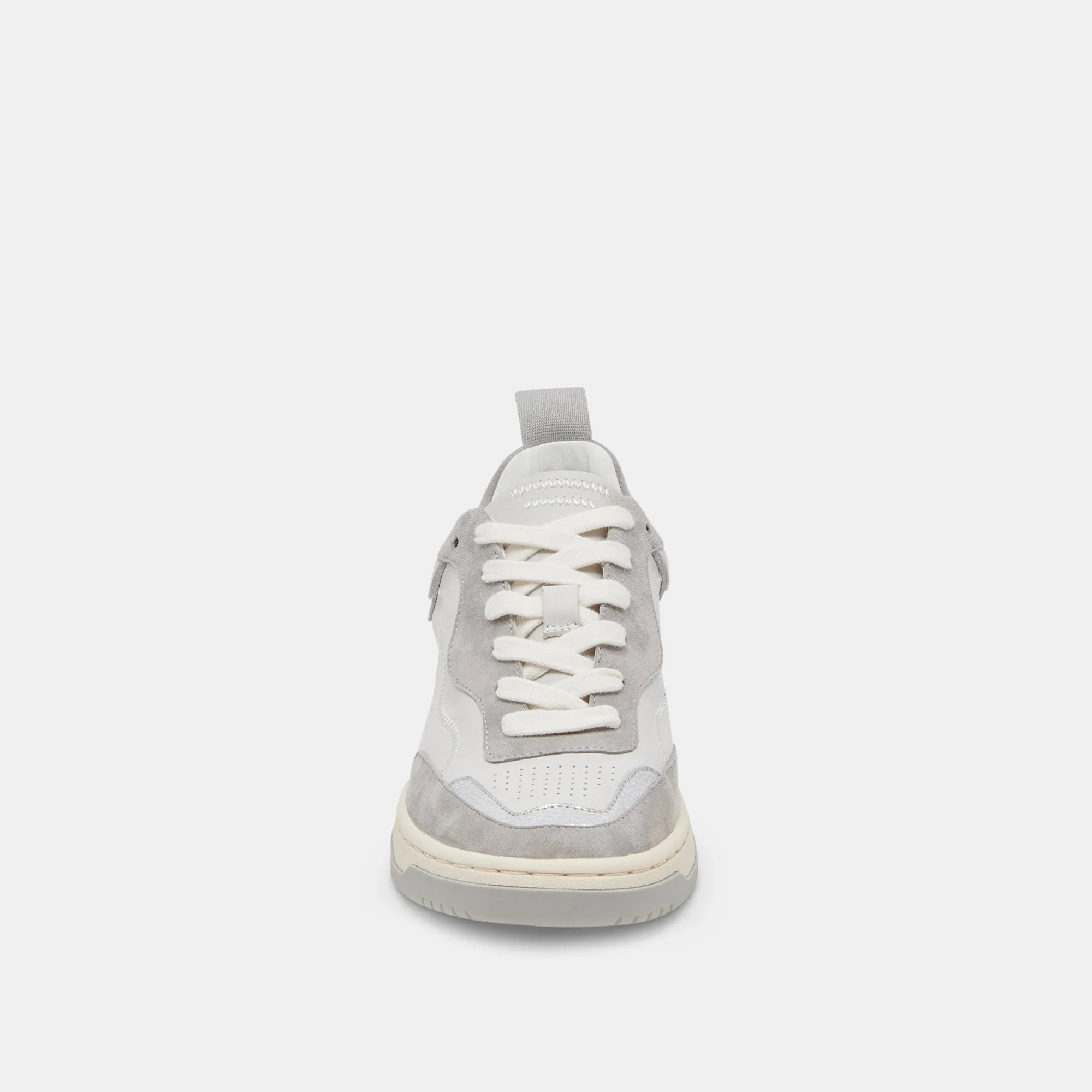 ADELLA SNEAKERS WEISS GRAU LEDER
