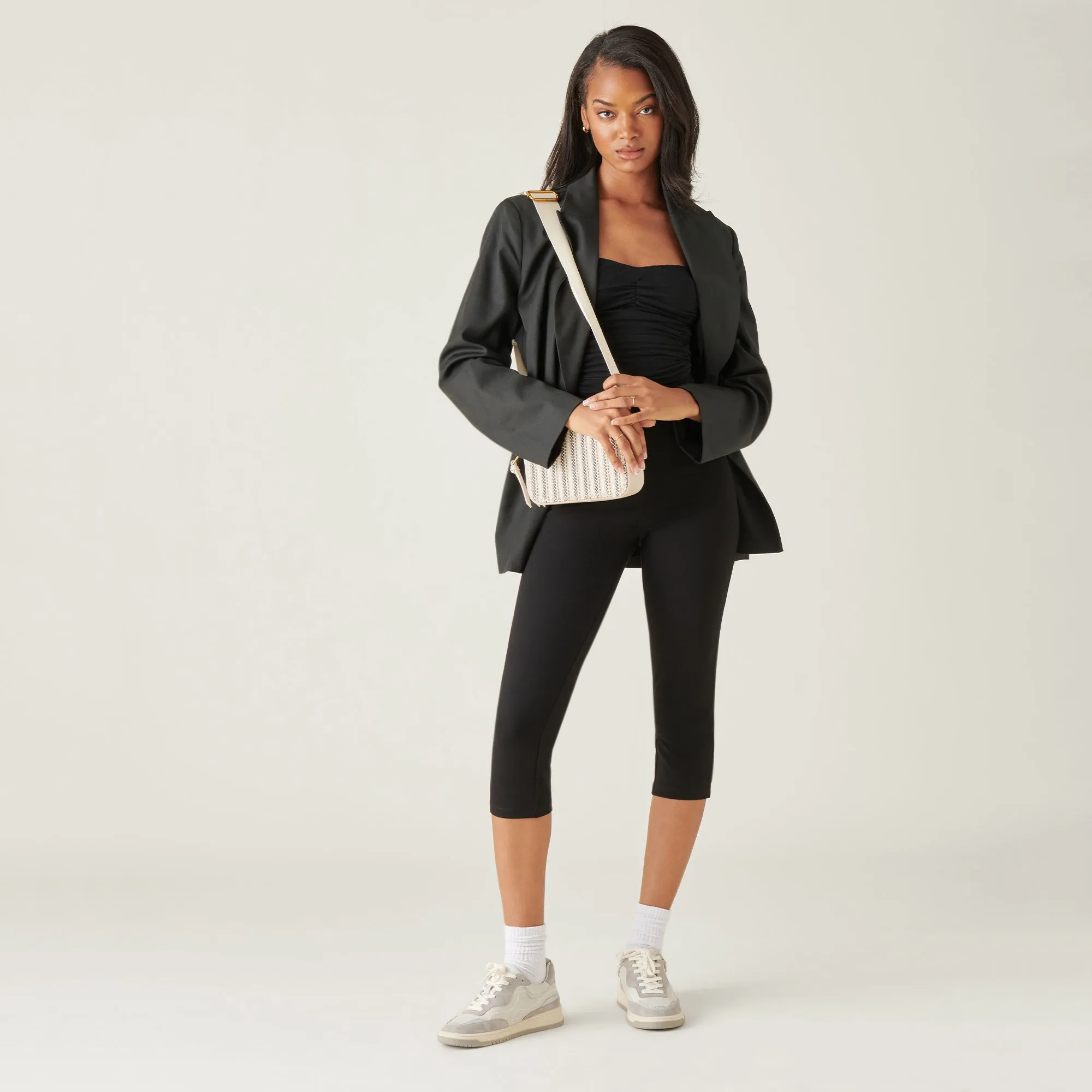 ADELLA SNEAKERS WEISS GRAU LEDER