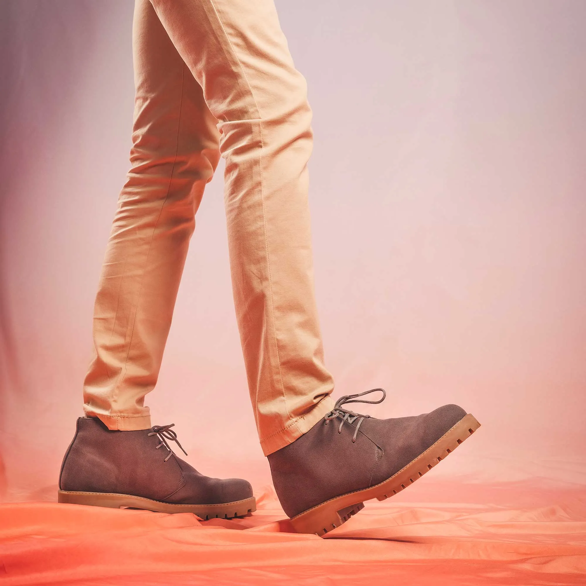 Agus Herren Desert Vegan Stiefeletten | Grau
