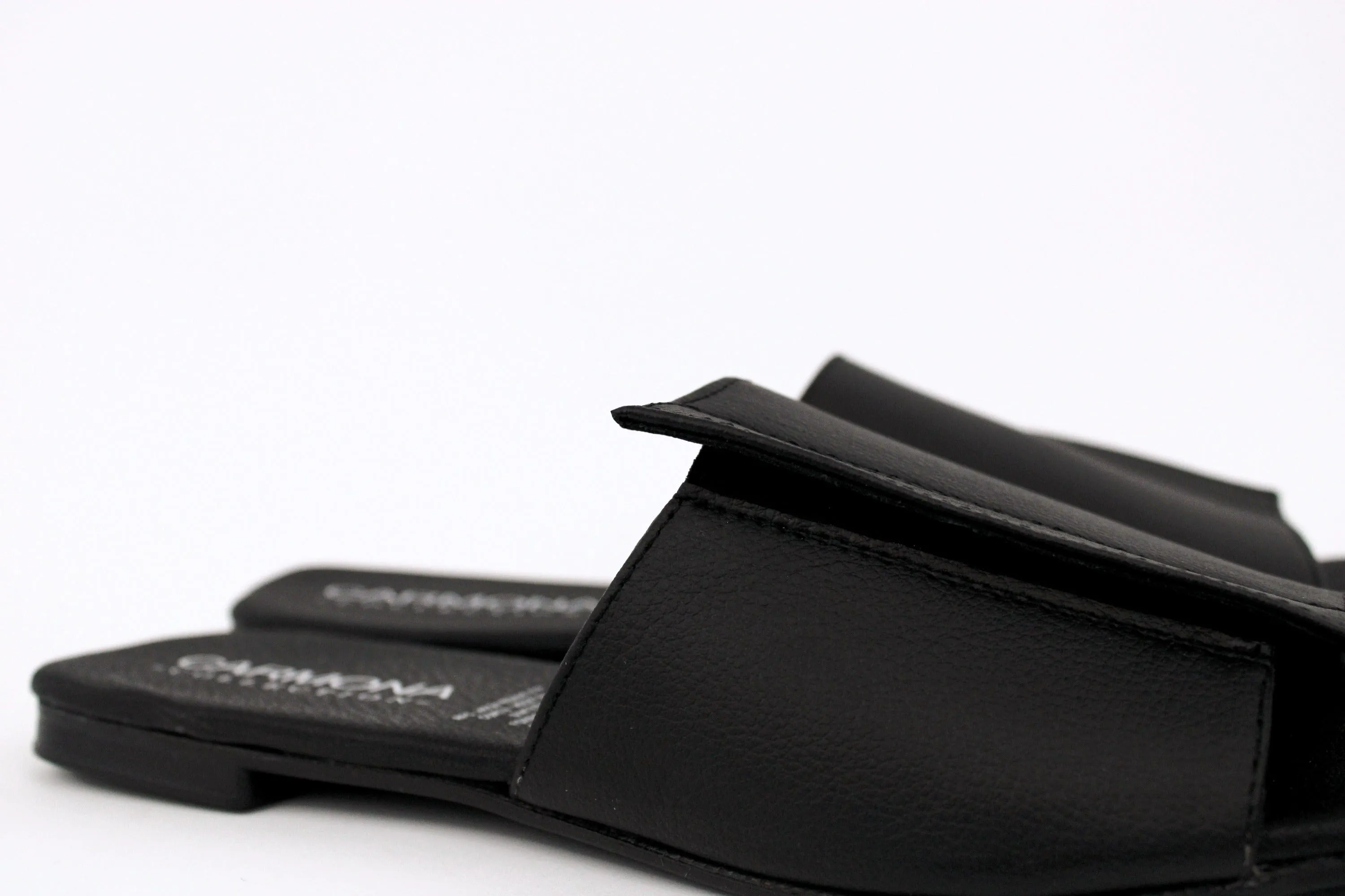 Andrea Kaktusleder Vegane Sandalen | Schwarz