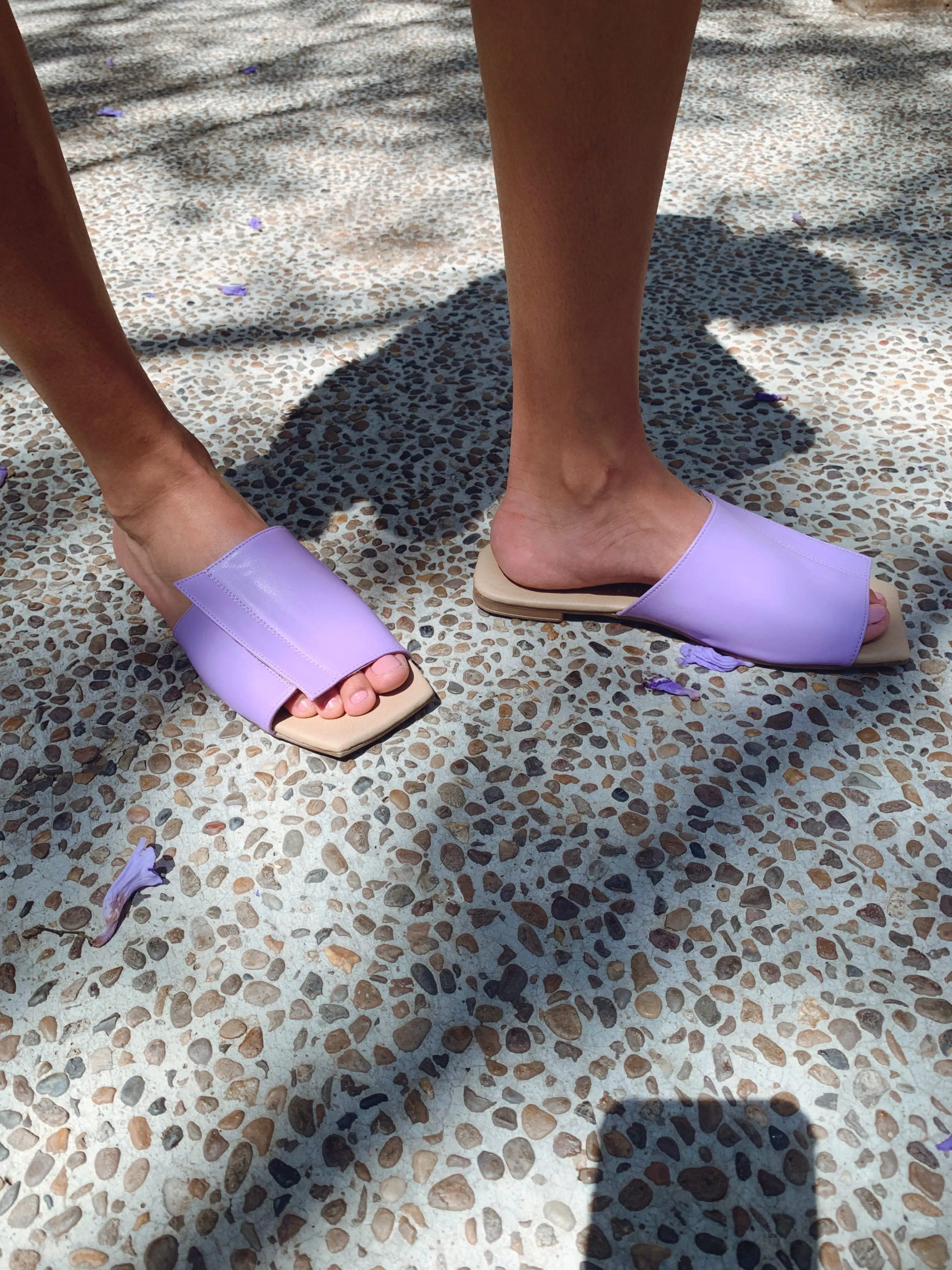 Andrea Kaktusleder Vegane Sandalen | Lila