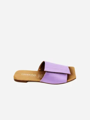Andrea Kaktusleder Vegane Sandalen | Lila