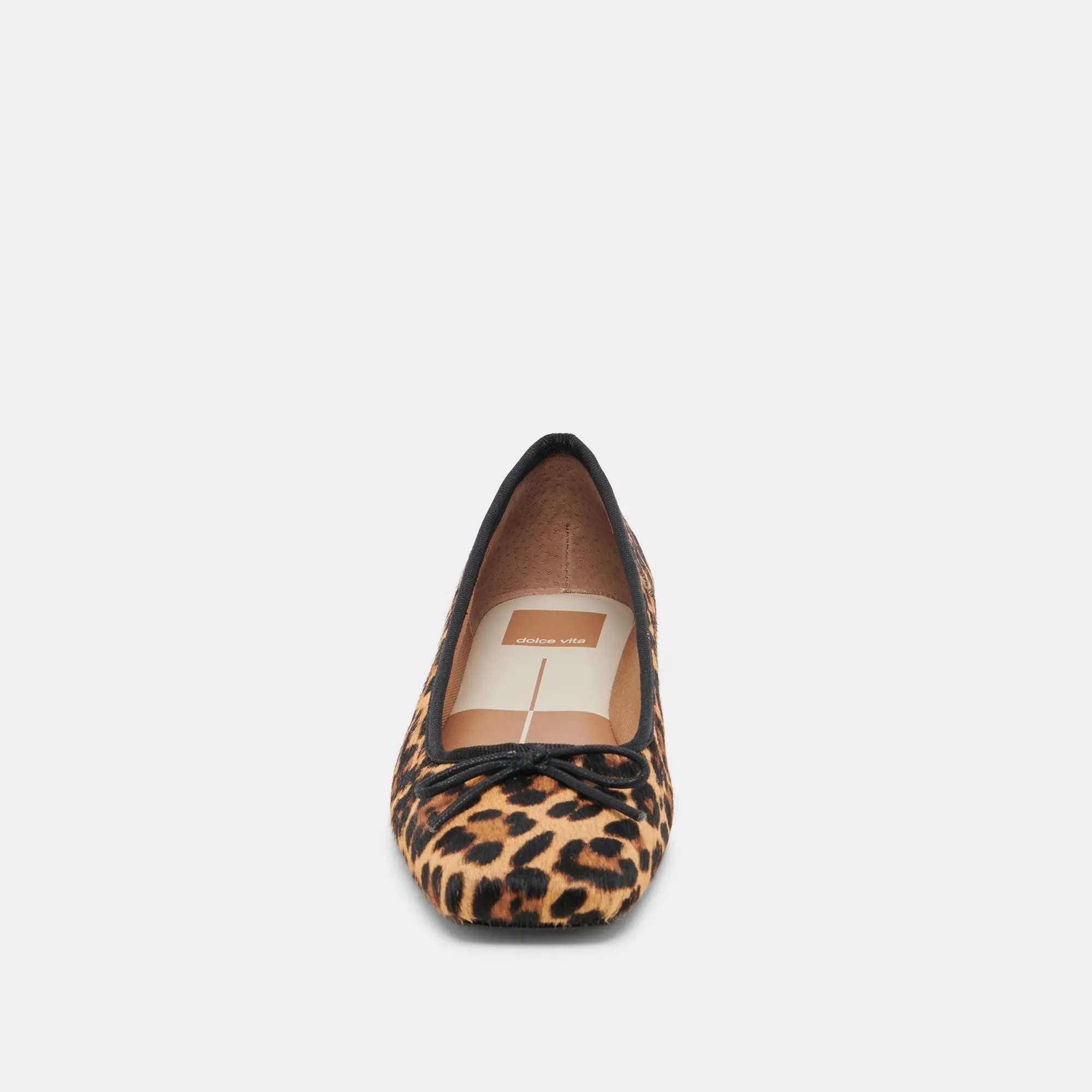 ANISA BALLETTFLACHER DK LEOPARD KALBSHAAR