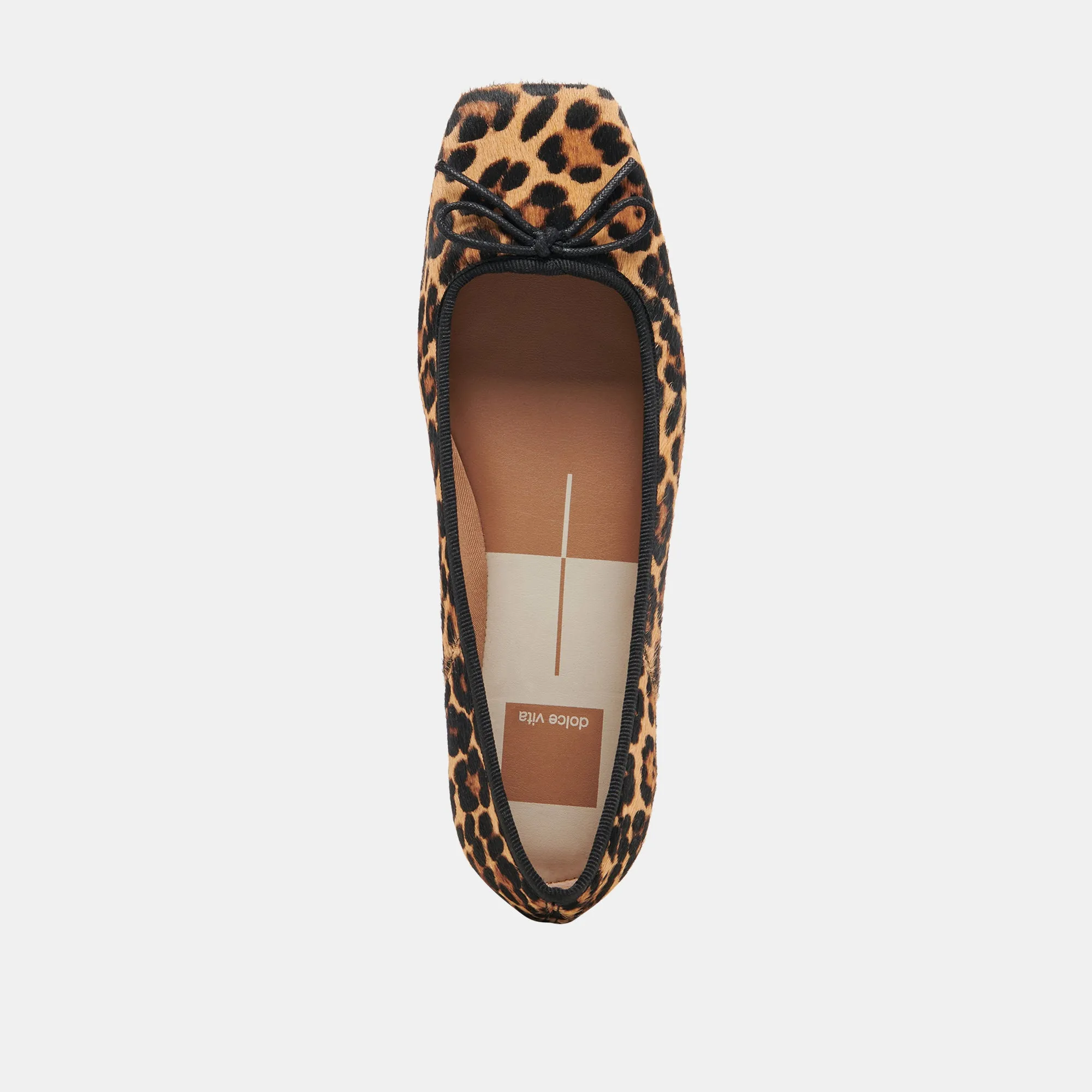 ANISA BALLETTFLACHER DK LEOPARD KALBSHAAR