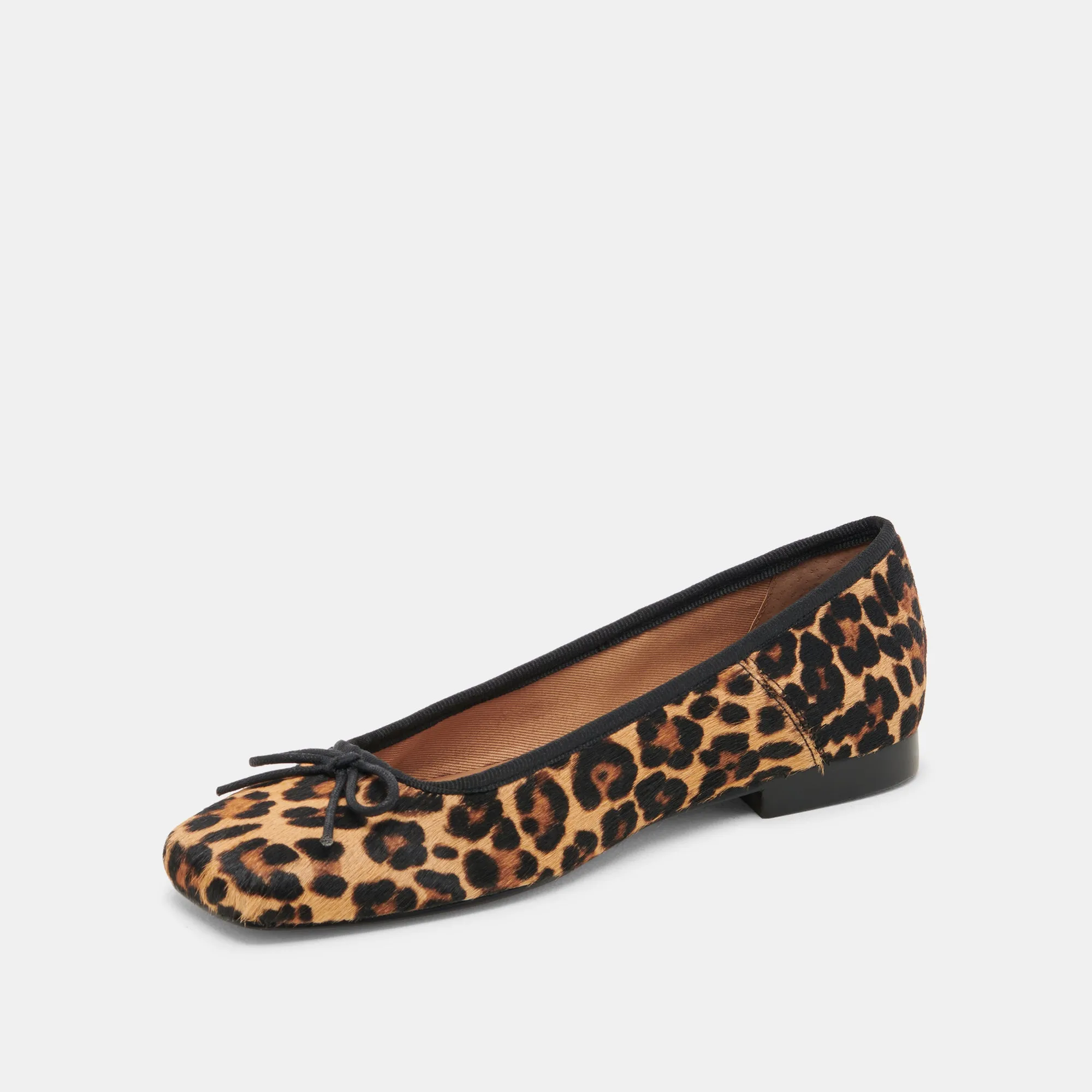ANISA BALLETTFLACHER DK LEOPARD KALBSHAAR