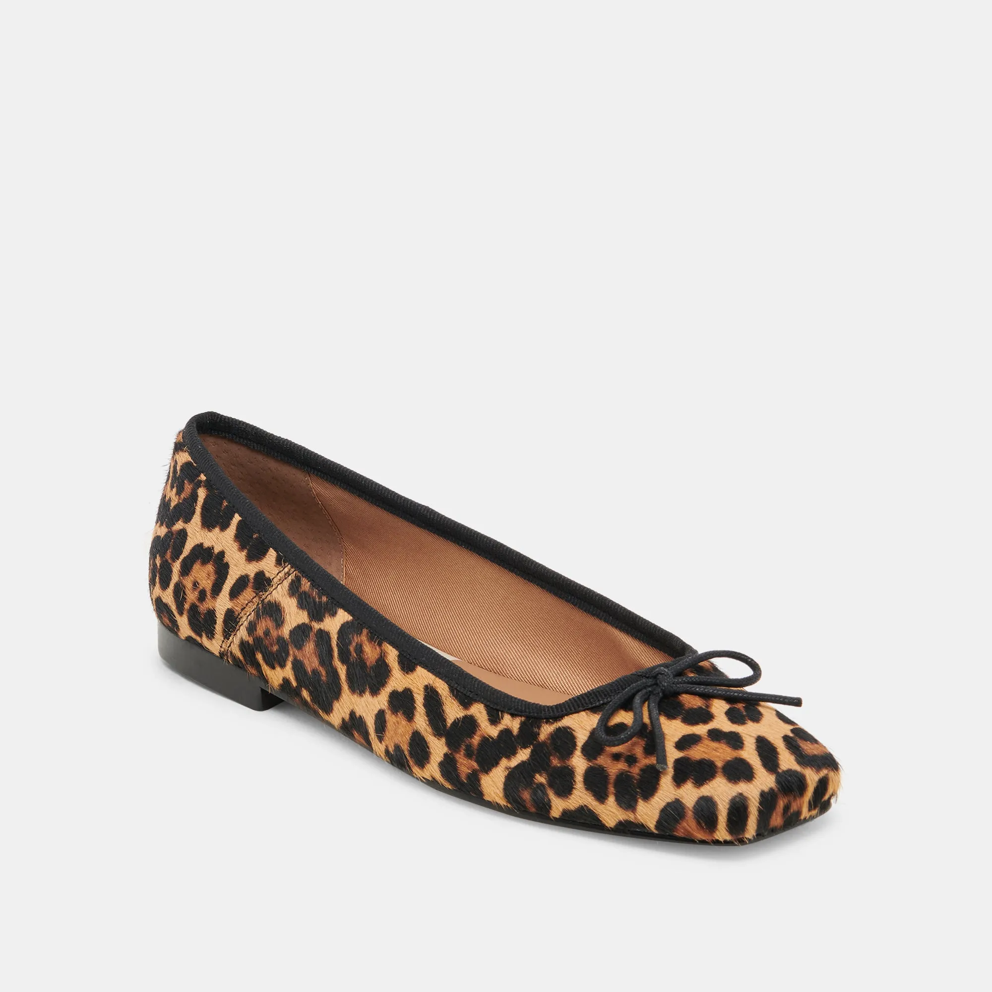ANISA BALLETTFLACHER DK LEOPARD KALBSHAAR