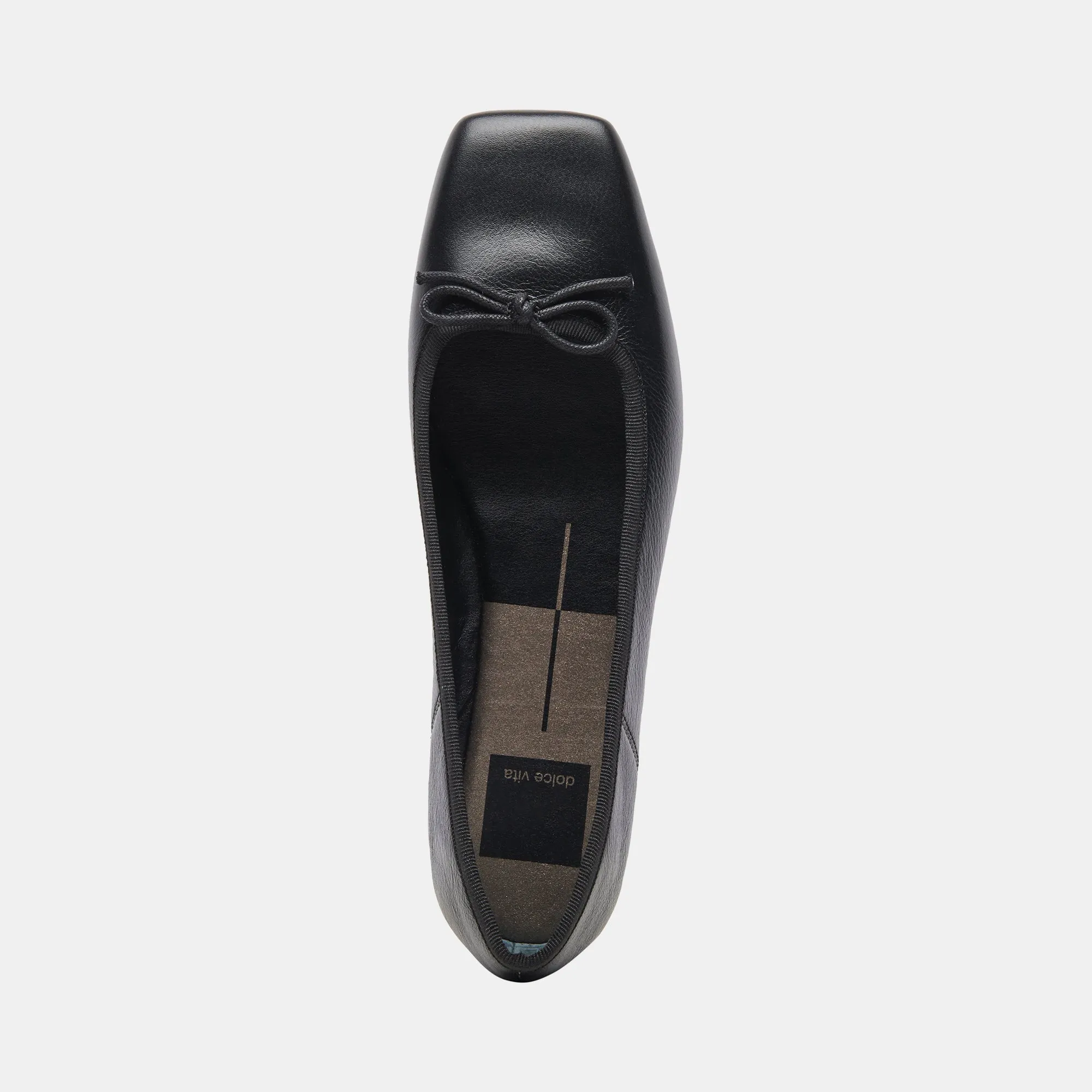 ANISA BALLERINAS AUS SCHWARZEM LEDER