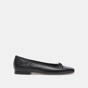 ANISA BALLERINAS AUS SCHWARZEM LEDER