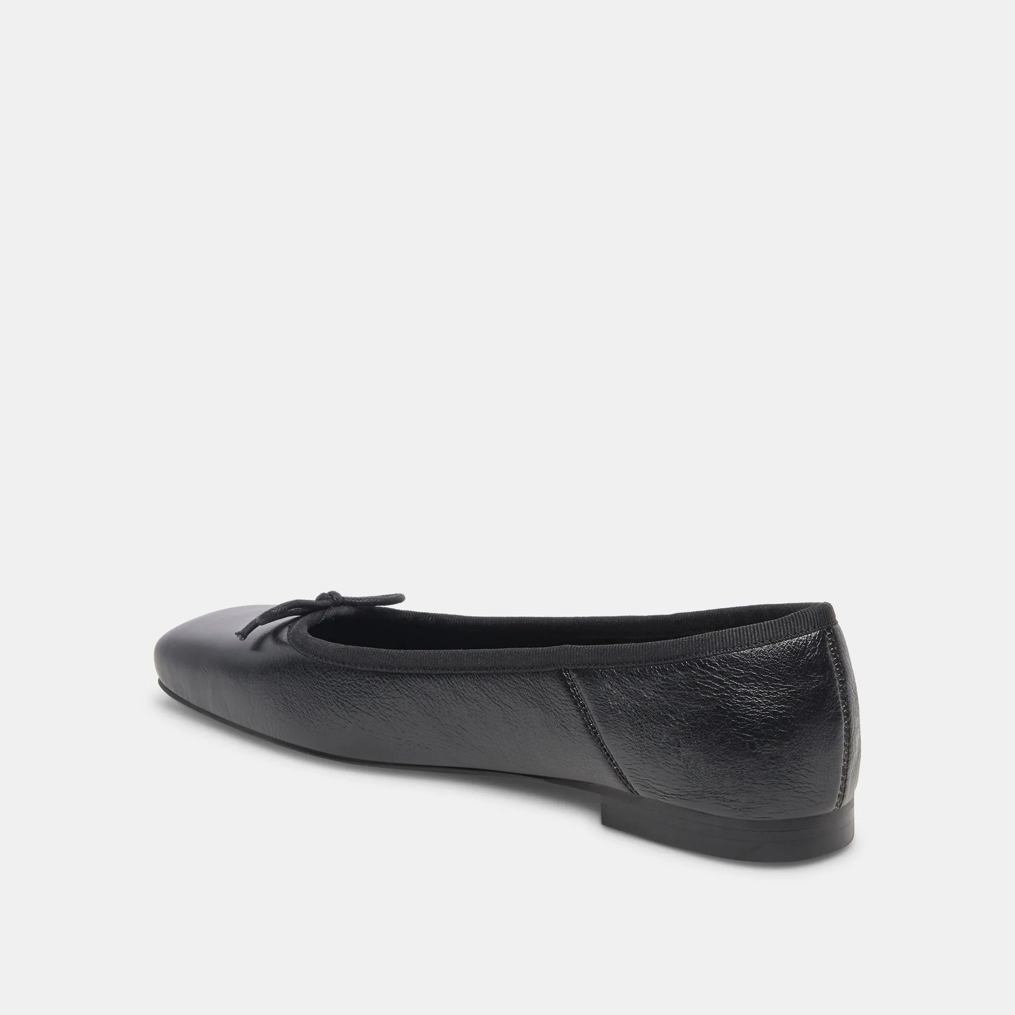ANISA BALLERINAS AUS SCHWARZEM LEDER