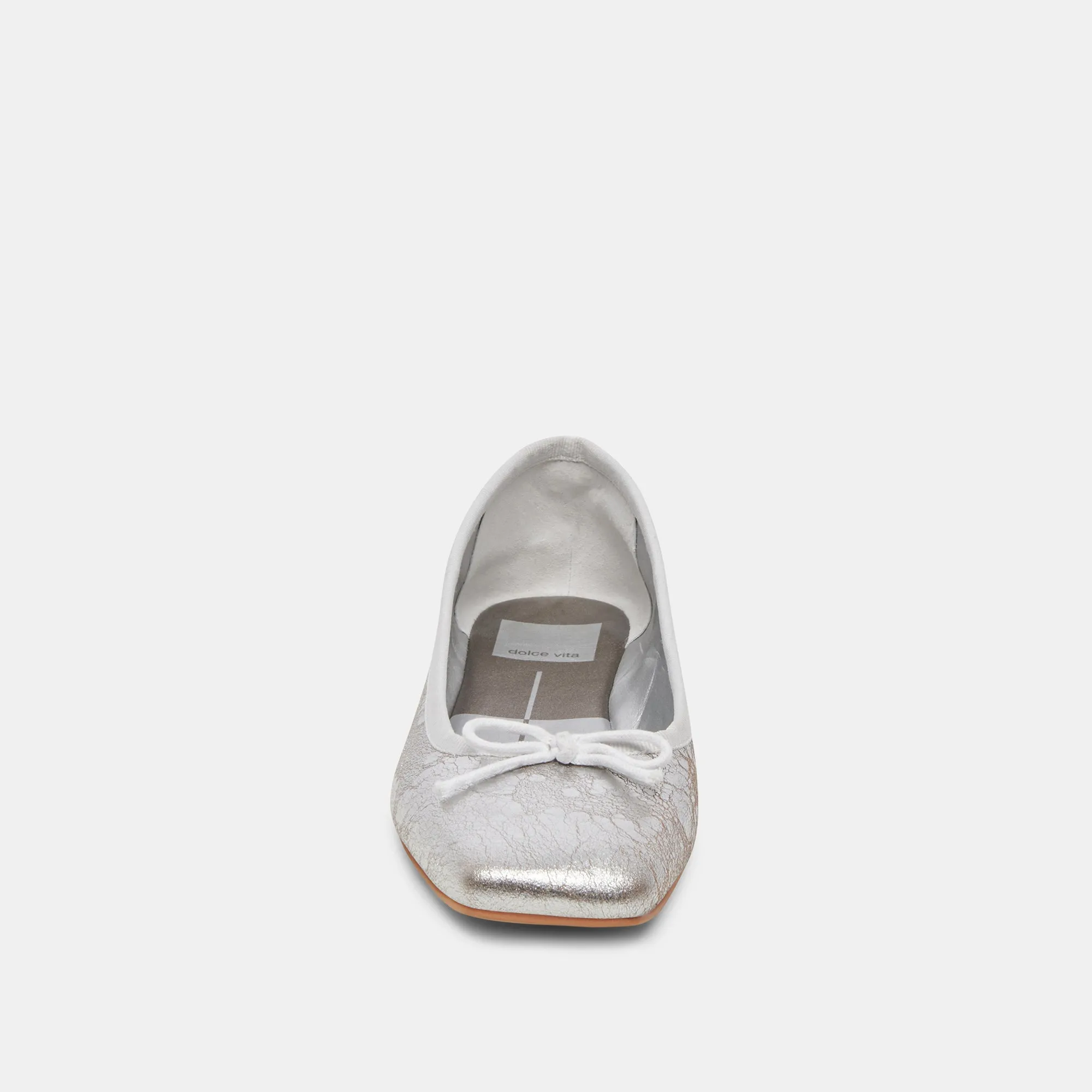 ANISA BALLERINAS SILBER ANTIKE LEDEROPTIK