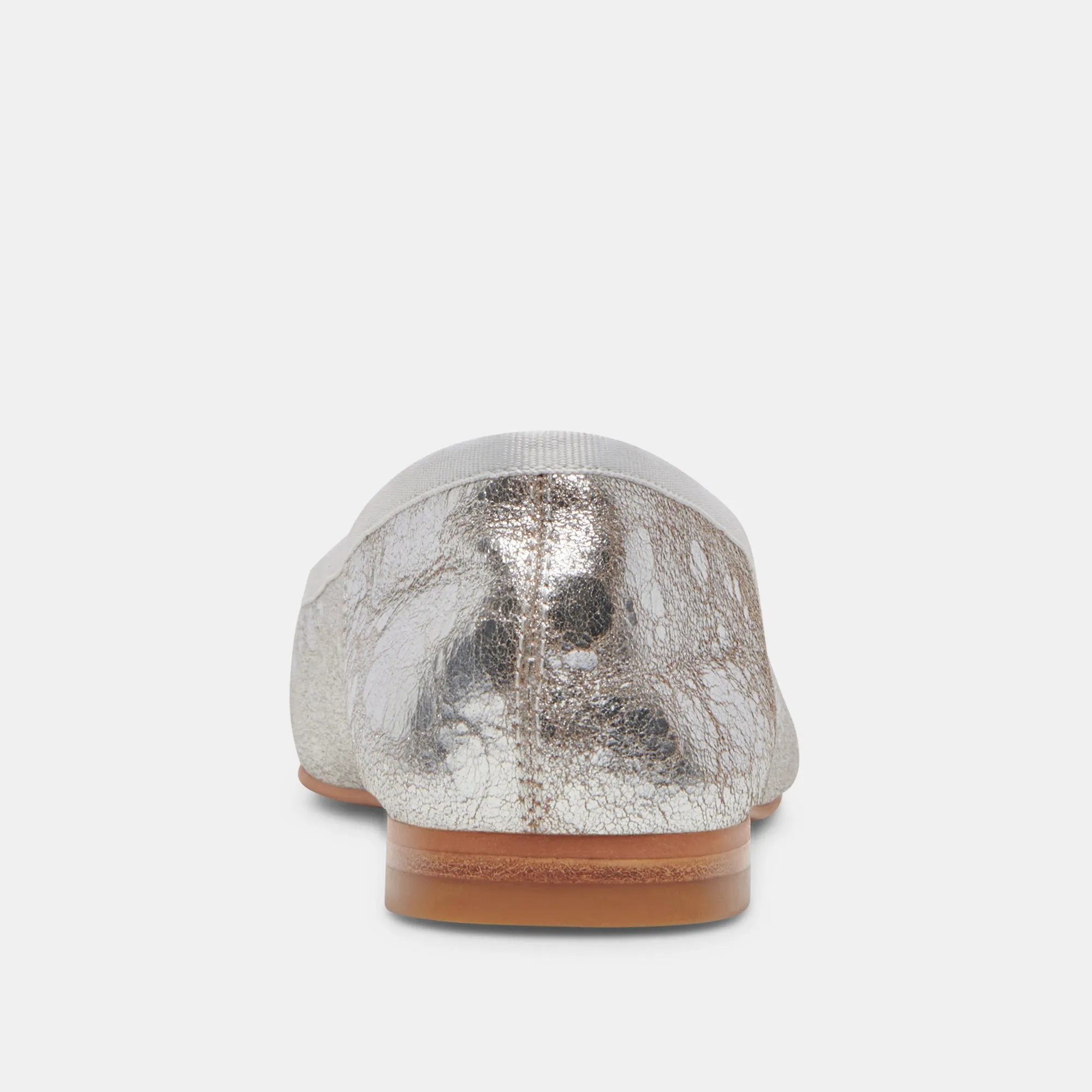 ANISA BALLERINAS SILBER ANTIKE LEDEROPTIK