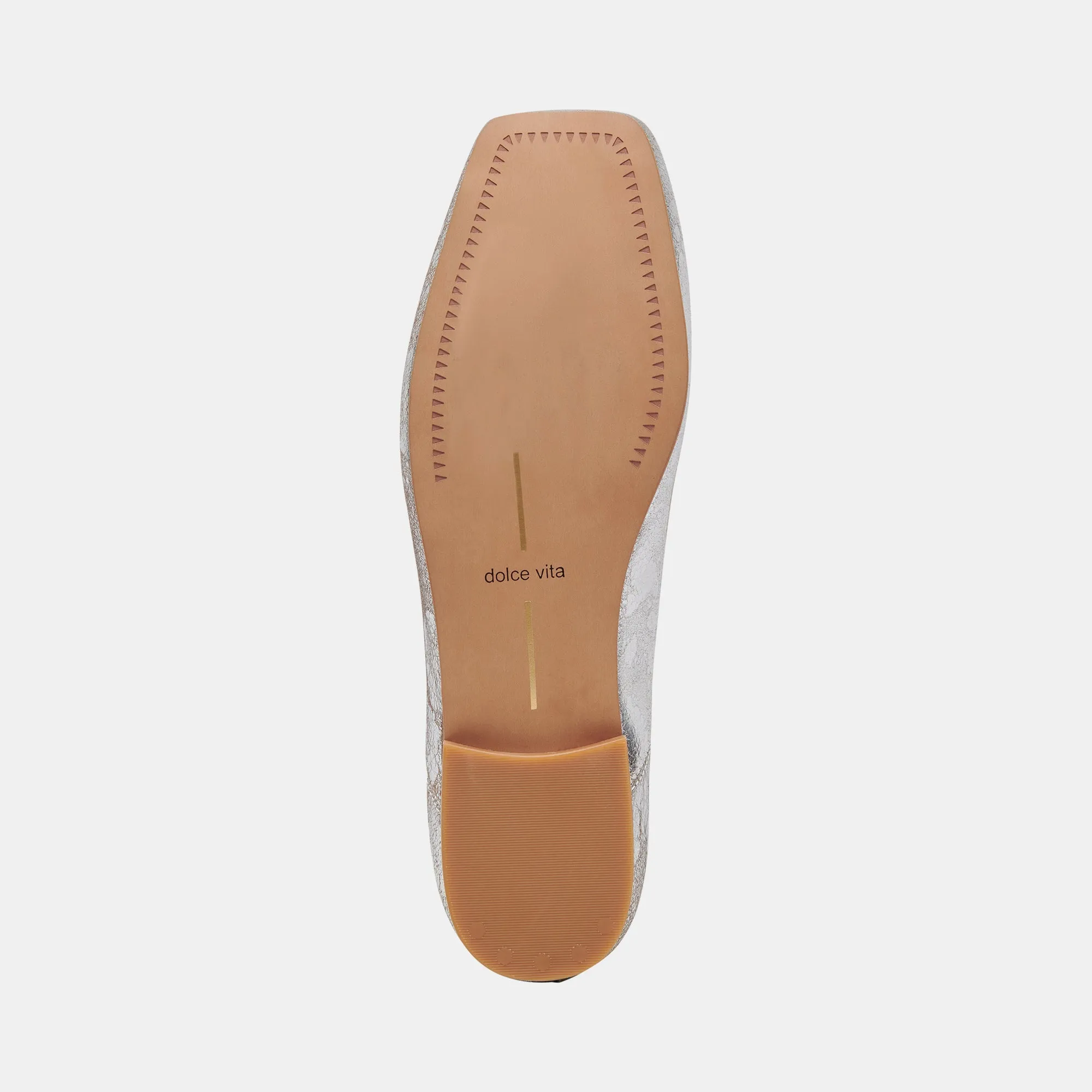 ANISA BALLERINAS SILBER ANTIKE LEDEROPTIK
