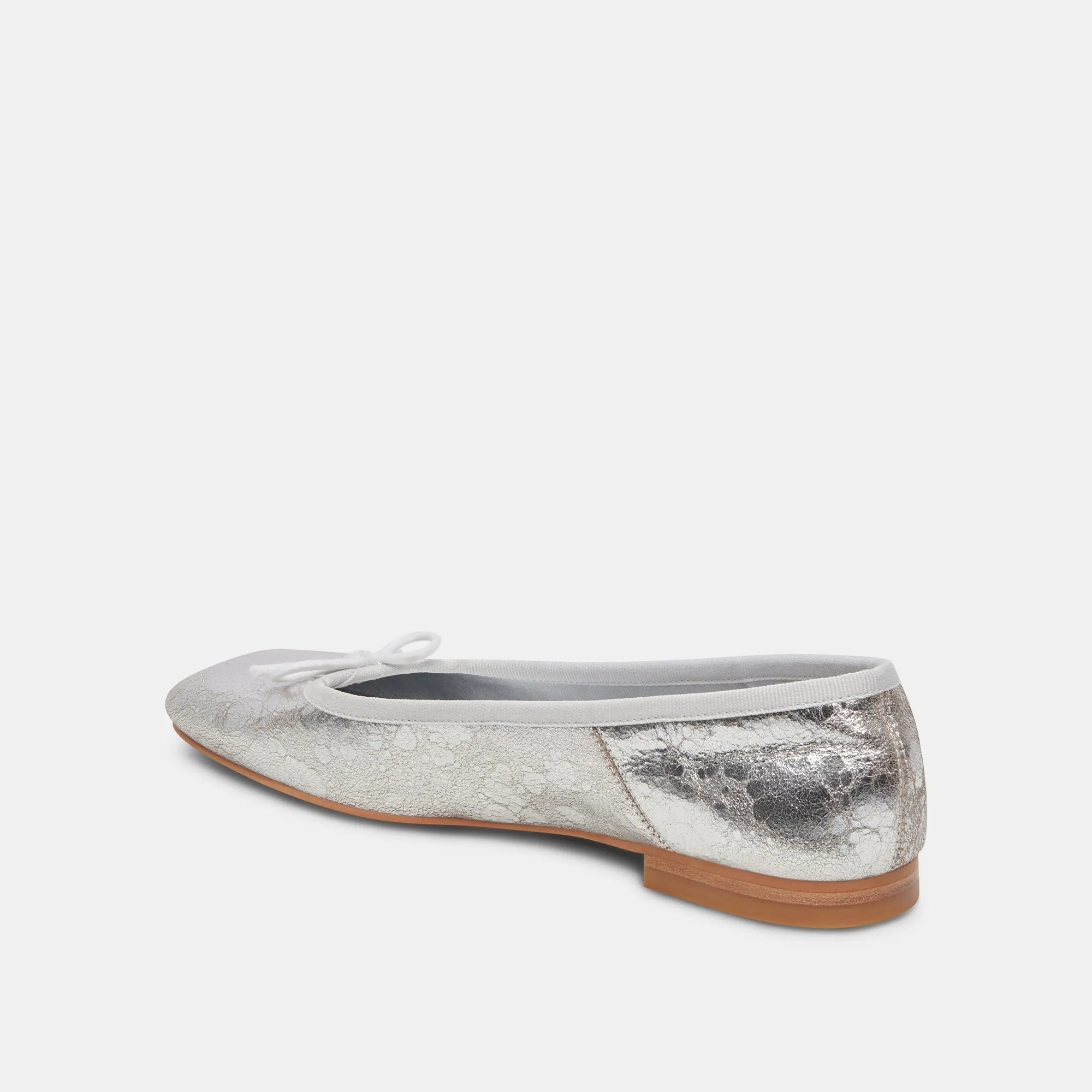ANISA BALLERINAS SILBER ANTIKE LEDEROPTIK