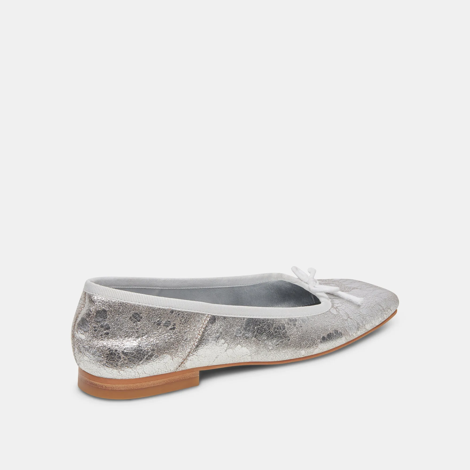 ANISA BALLERINAS SILBER ANTIKE LEDEROPTIK
