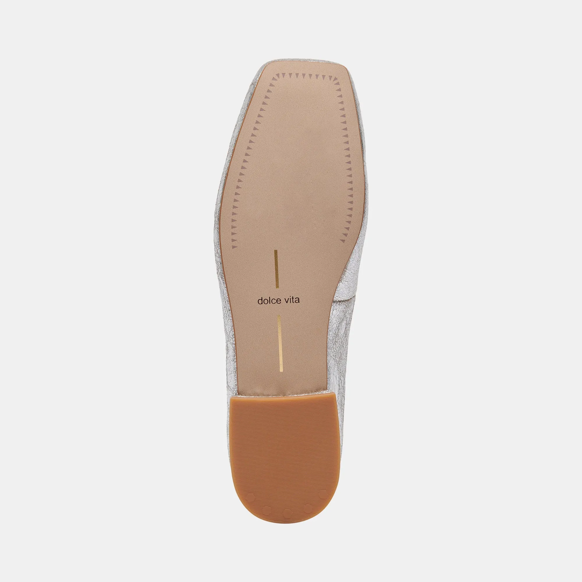 ASHYA BALLET FLATS SILBER ANTIKLEDER