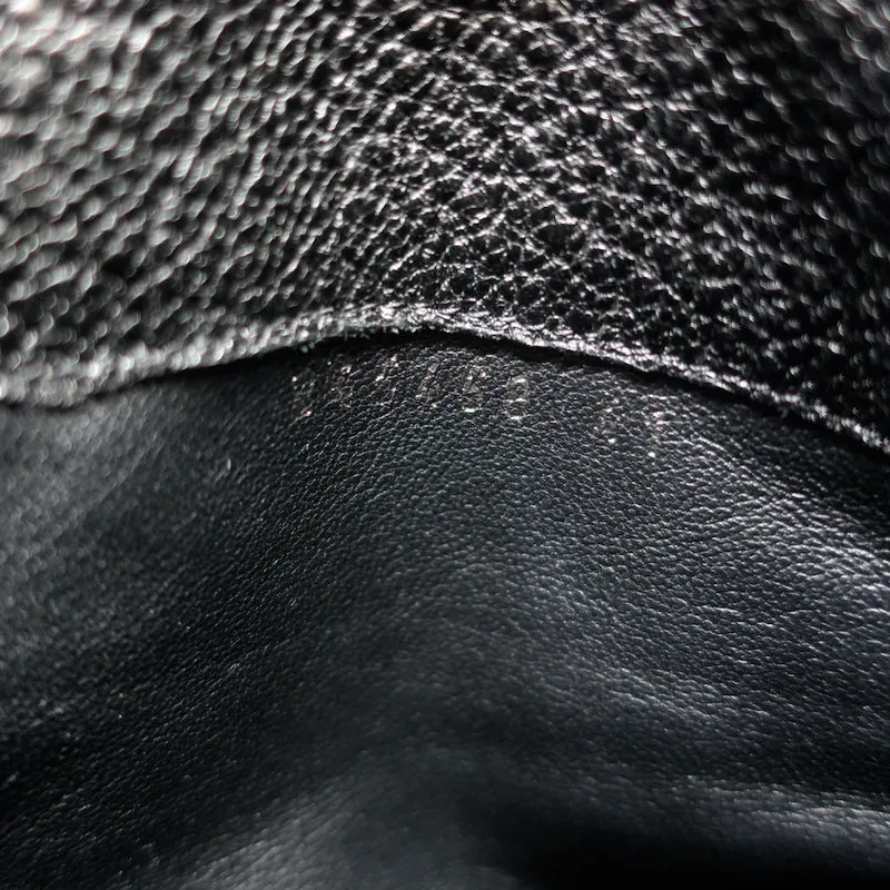 Balenciaga Fold-Over Plateau-Keilabsatz Stiefeletten Schwarz Geprägtes Leder Größe 41