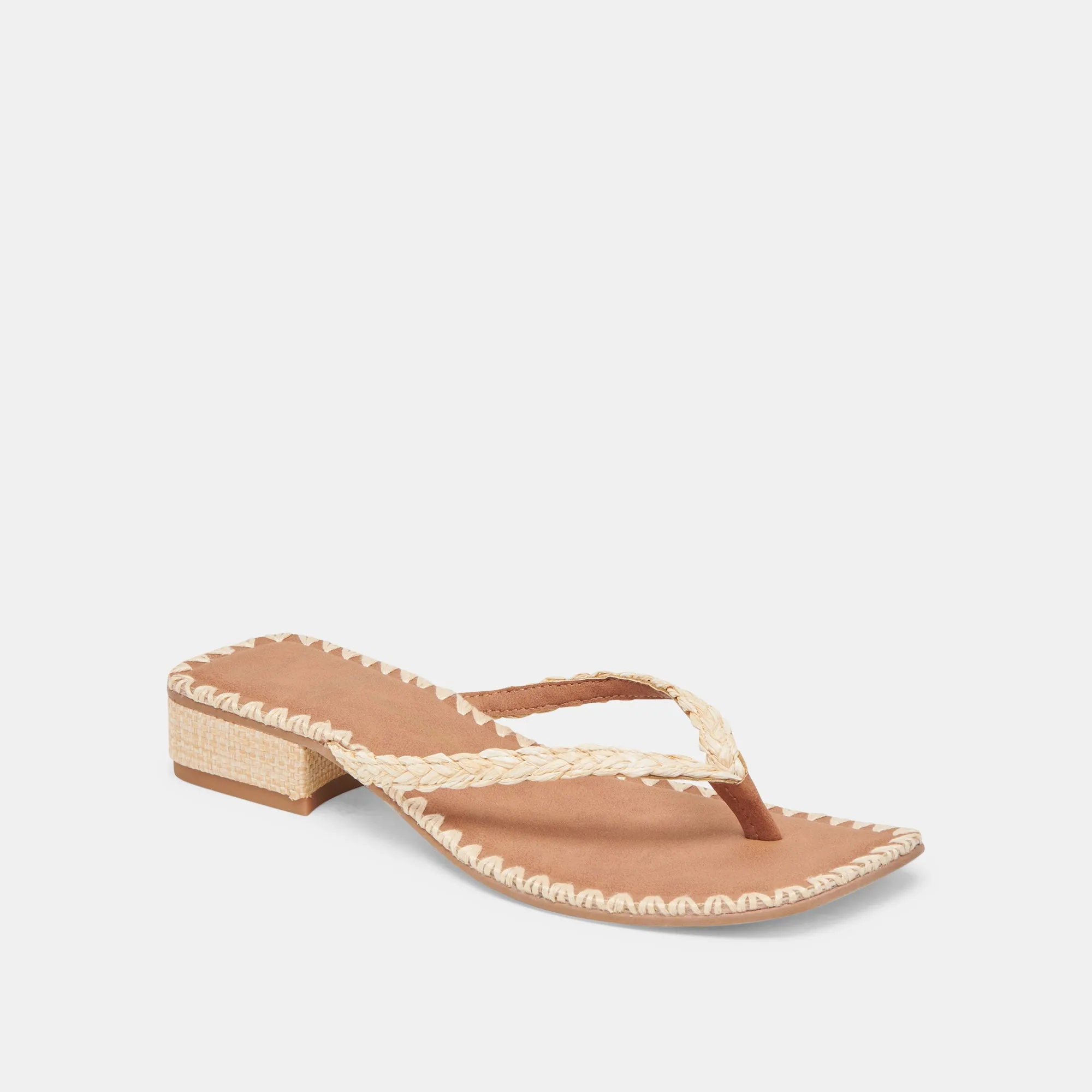 BARTY SANDALEN LT NATUR RAFFIA