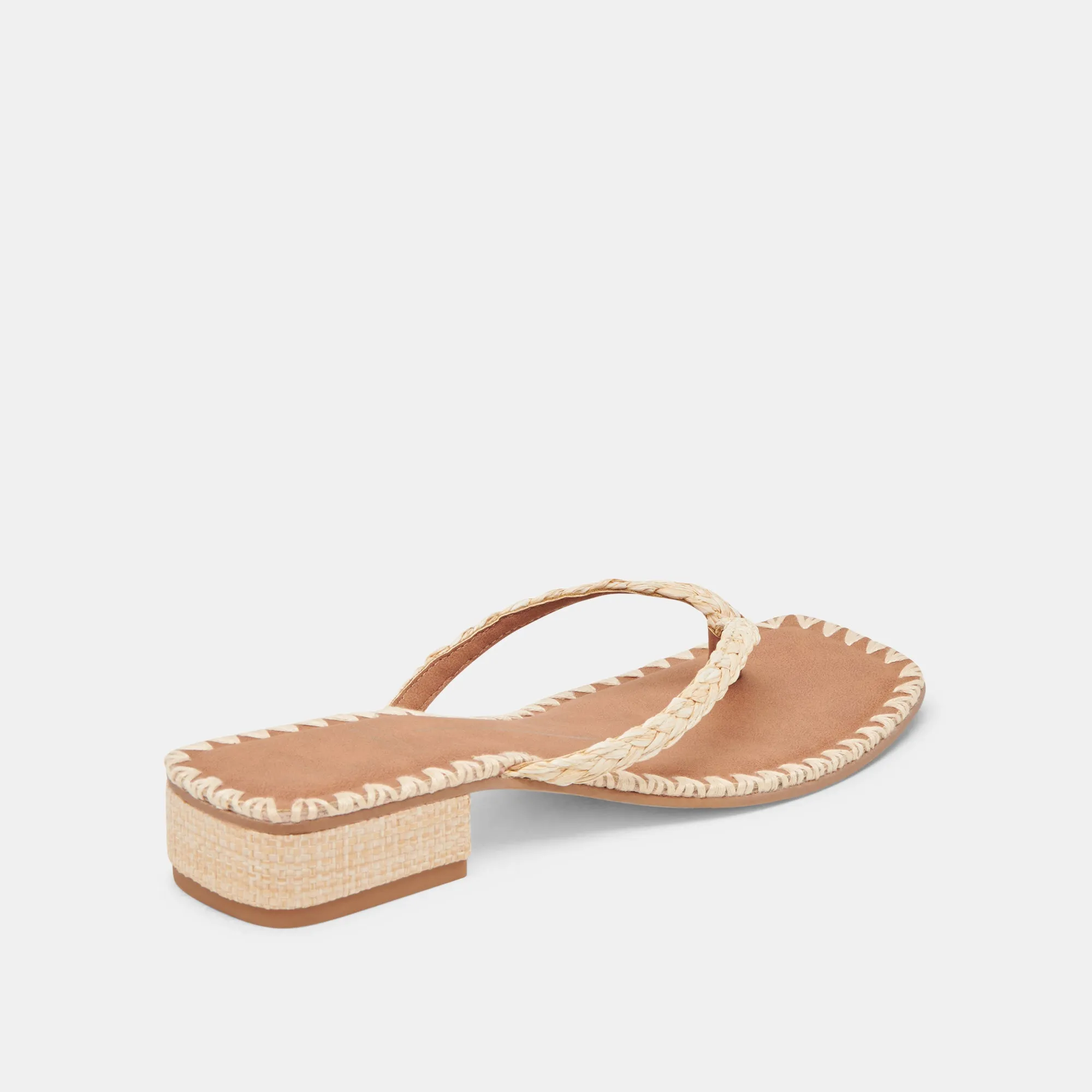 BARTY SANDALEN LT NATUR RAFFIA