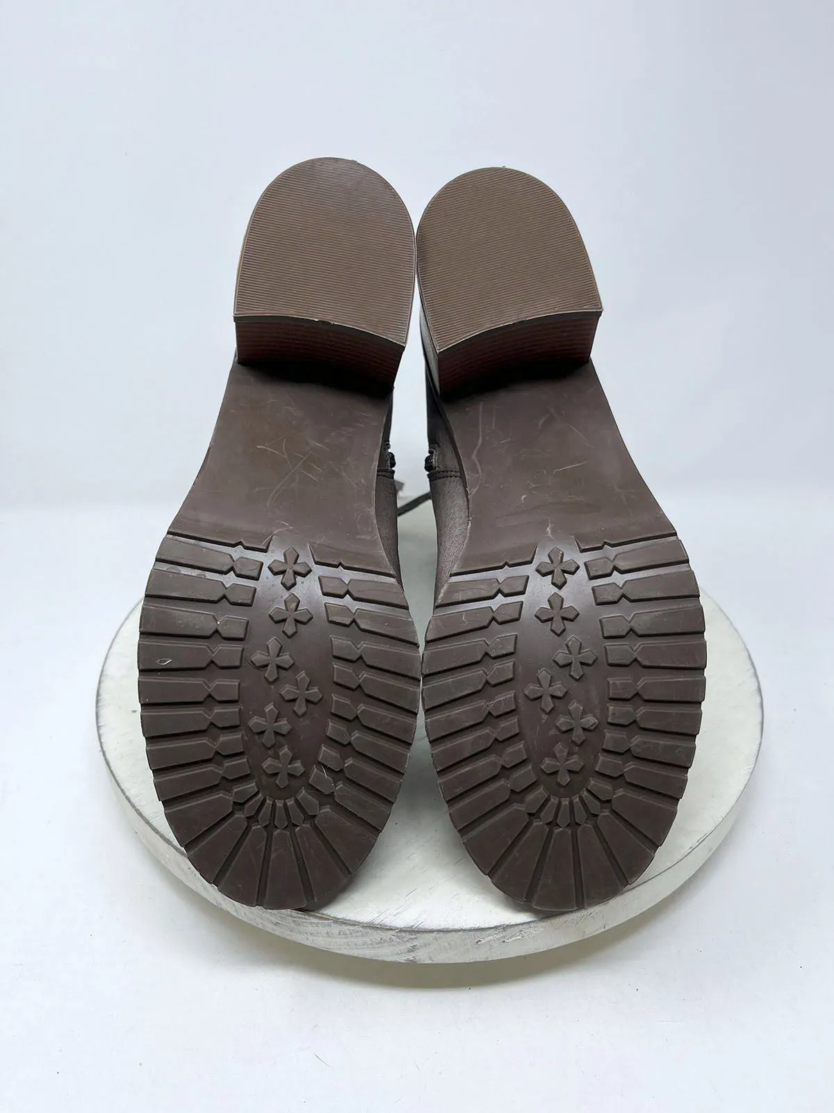 BC Footwear Größe 10 Hellbraune & Braune Vintage-Stiefeletten