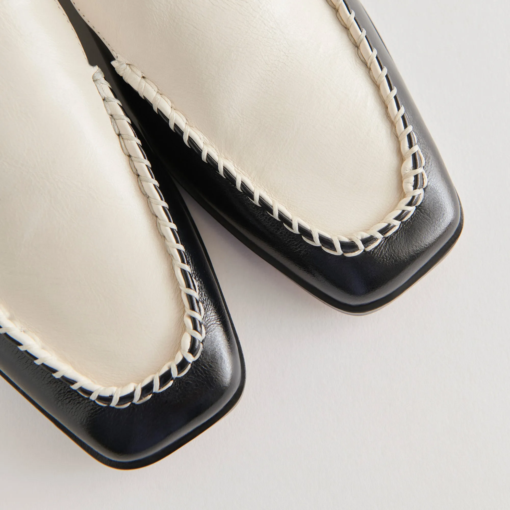 BENY WEITE FLATS WEIß SCHWARZ KRAUS LEDER