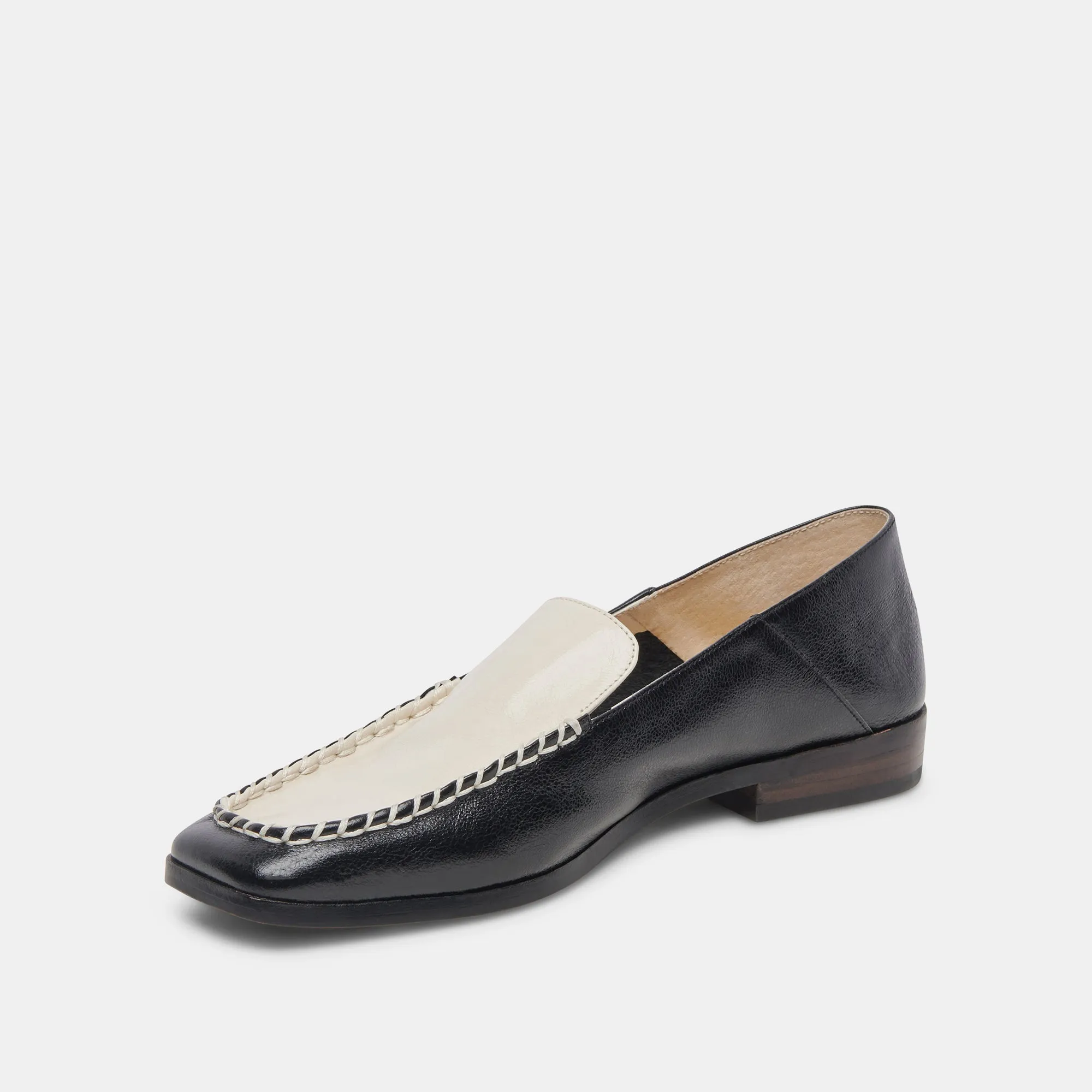 BENY WEITE FLATS WEIß SCHWARZ KRAUS LEDER