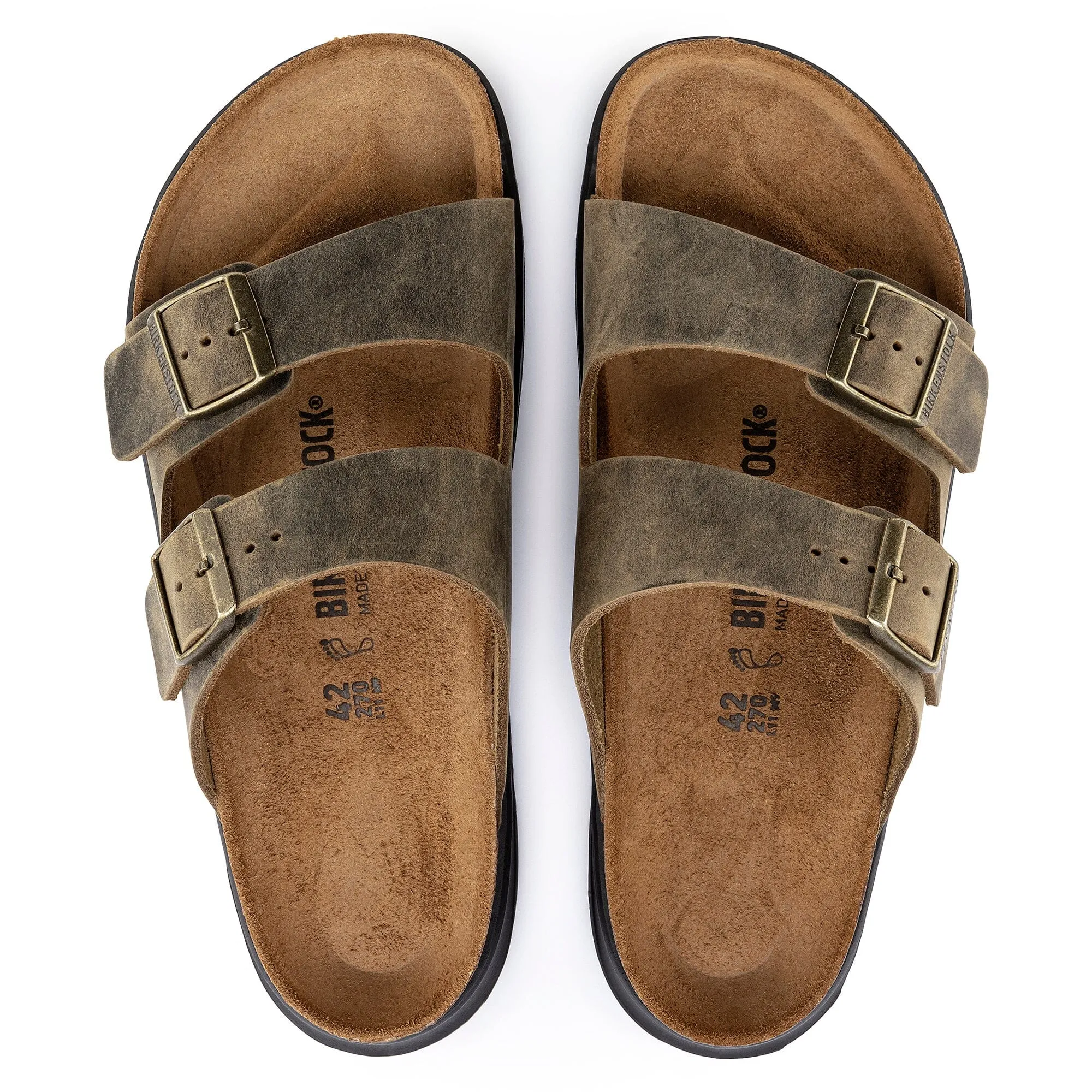 BIRKENSTOCK ARIZONA ROBUSTE HERRE AUS GEÖLTEM LEDER