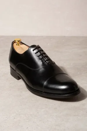 Schwarze Smoking-Oxfords - Hergestellt in Italien