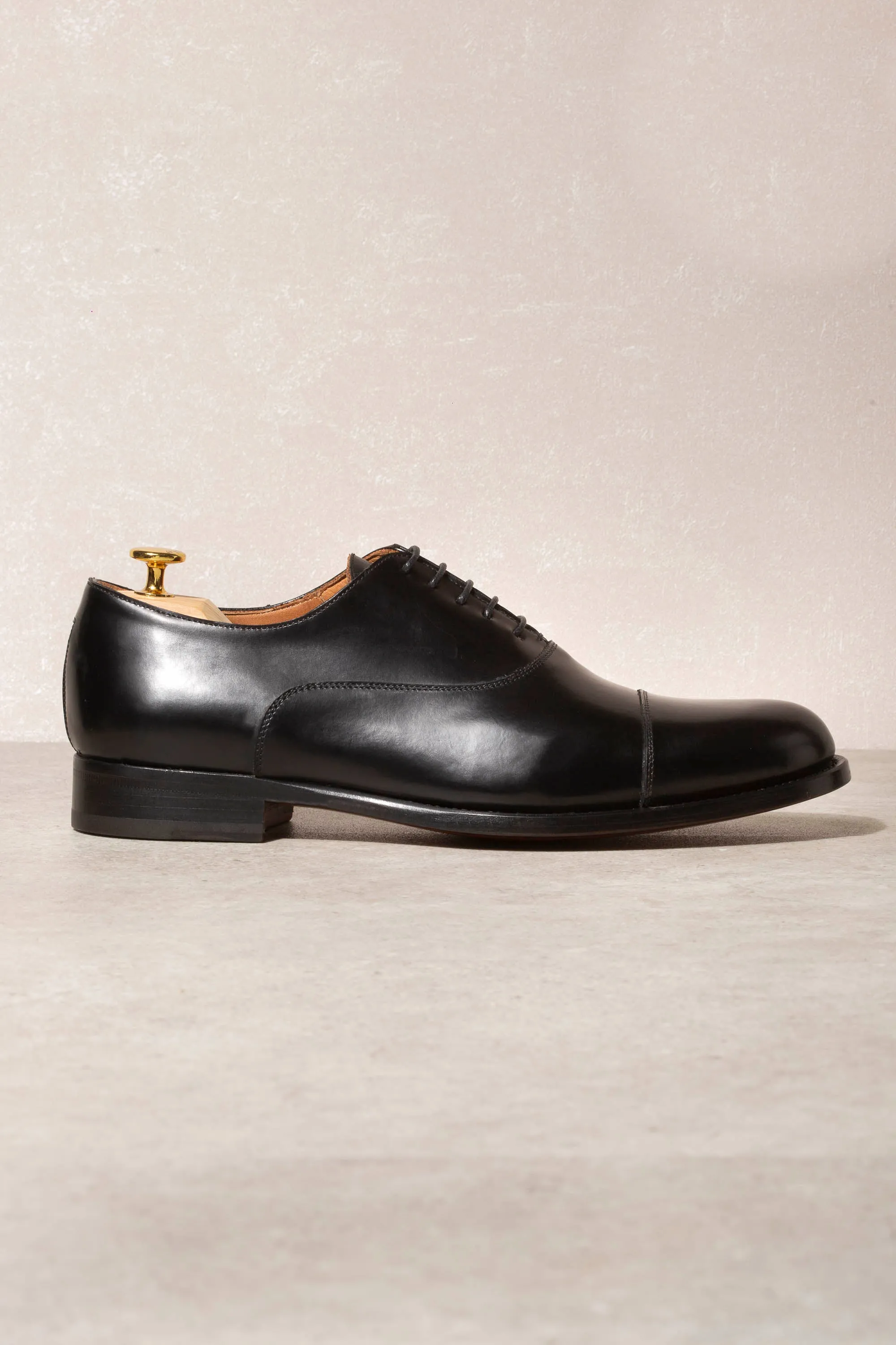 Schwarze Smoking-Oxfords - Hergestellt in Italien