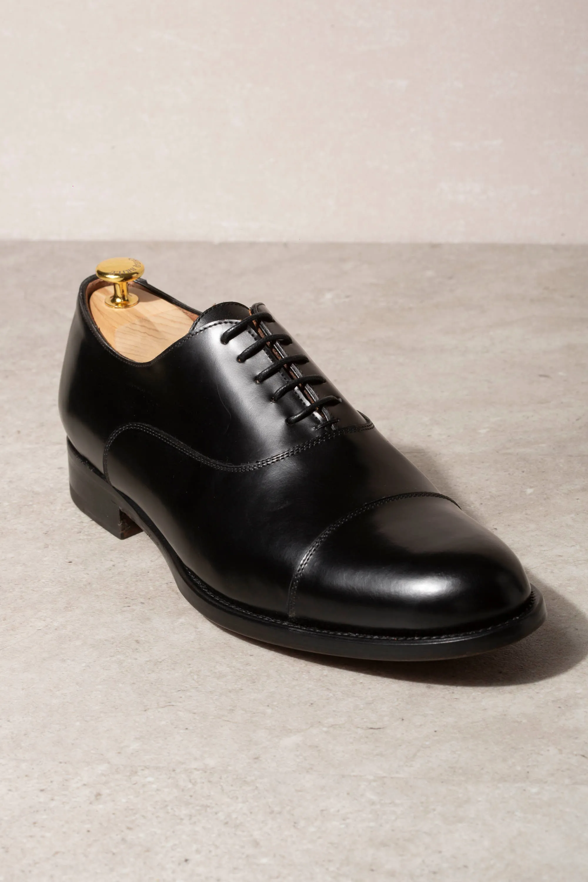 Schwarze Smoking-Oxfords - Hergestellt in Italien
