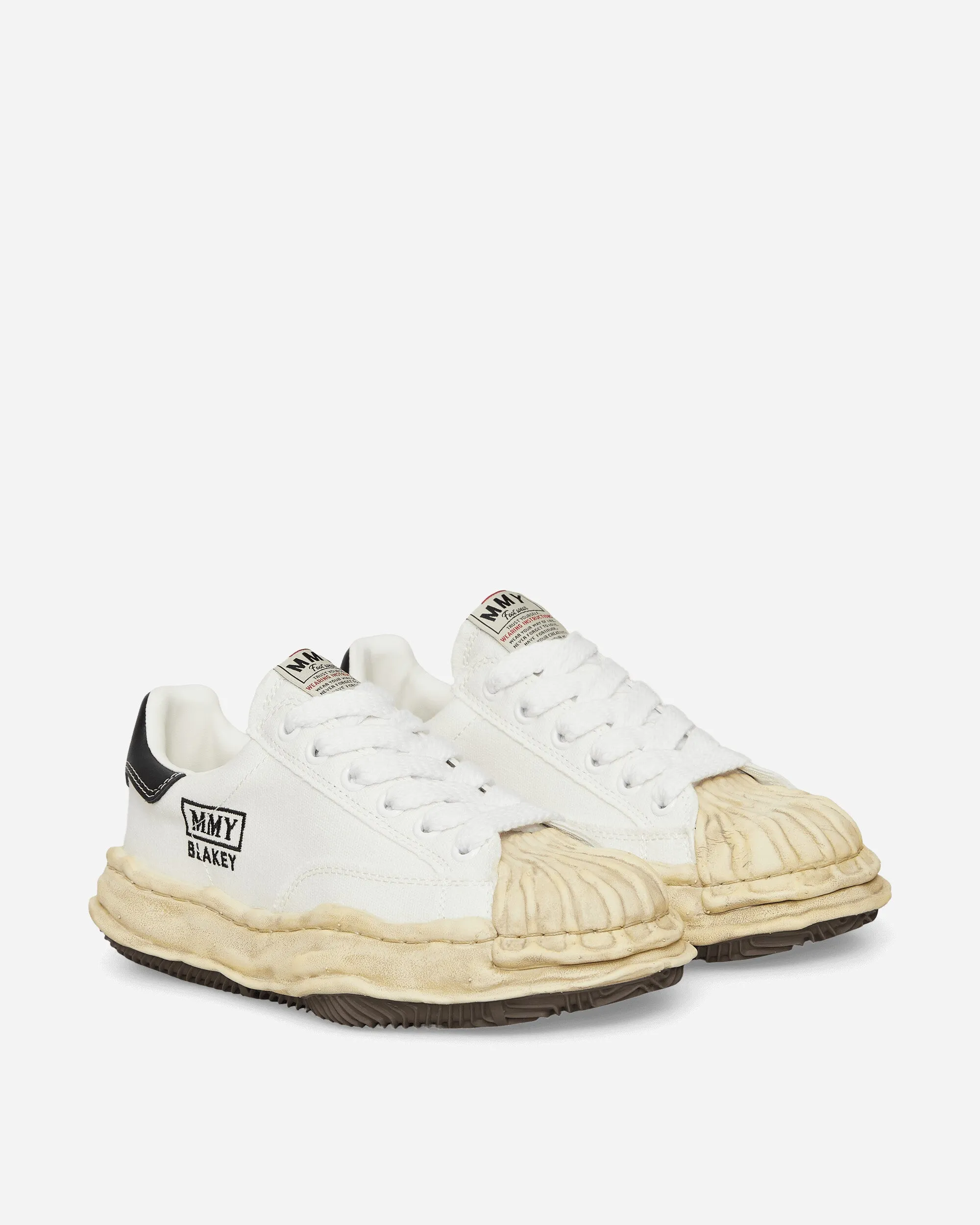 Blakey OG gefärbte Sohle Canvas Low Sneakers Weiß