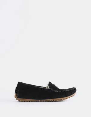 Bobble Wildleder in Schwarz