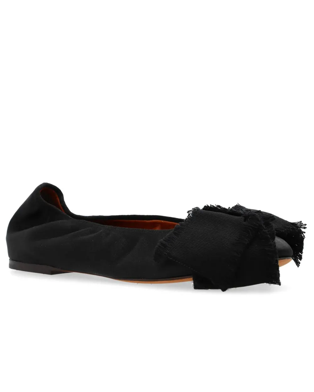 Ballettschuh mit Schleifendetail in Schwarz