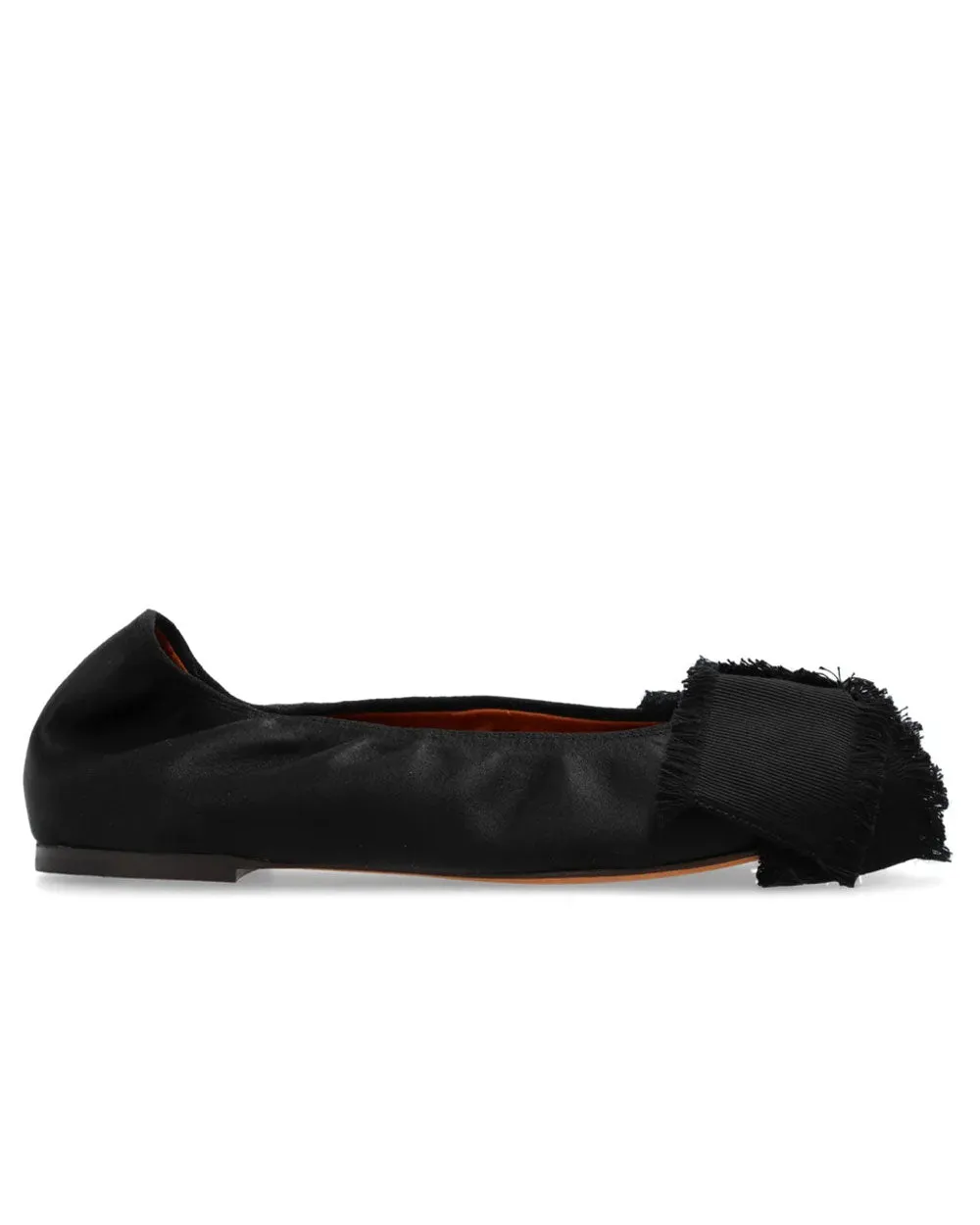 Ballettschuh mit Schleifendetail in Schwarz