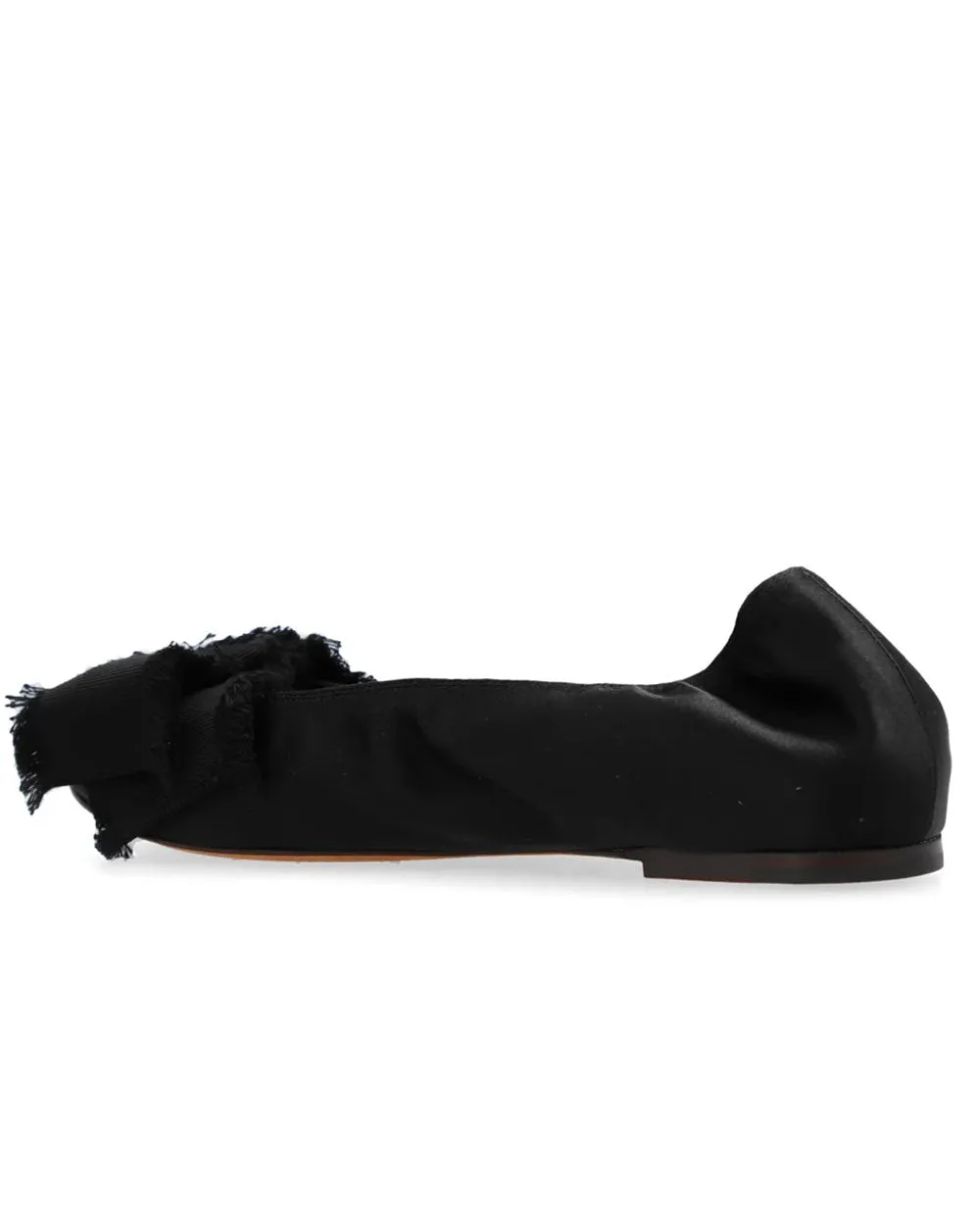 Ballettschuh mit Schleifendetail in Schwarz