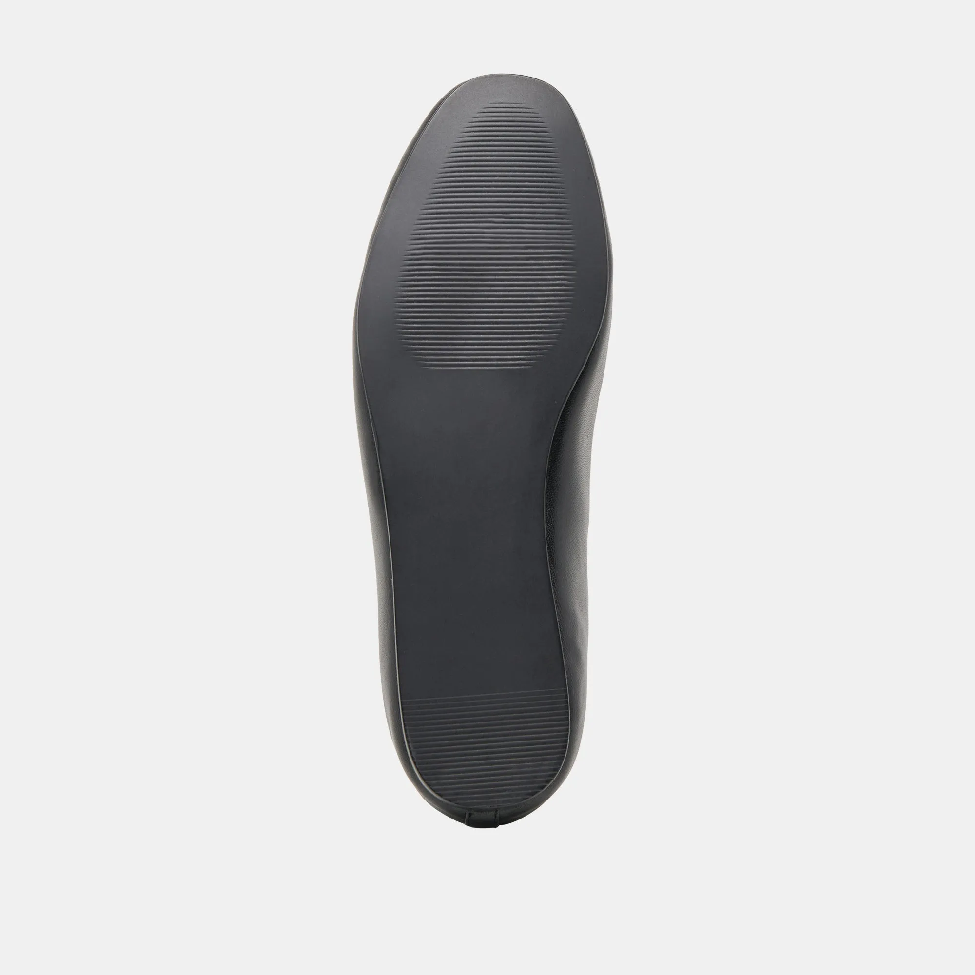 BRAIDY BALLETFLATS AUS SCHWARZEM LEDER