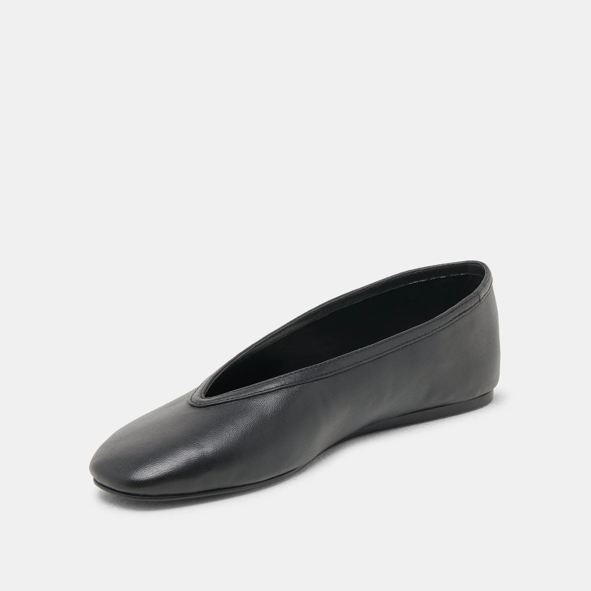 BRAIDY BALLETFLATS AUS SCHWARZEM LEDER