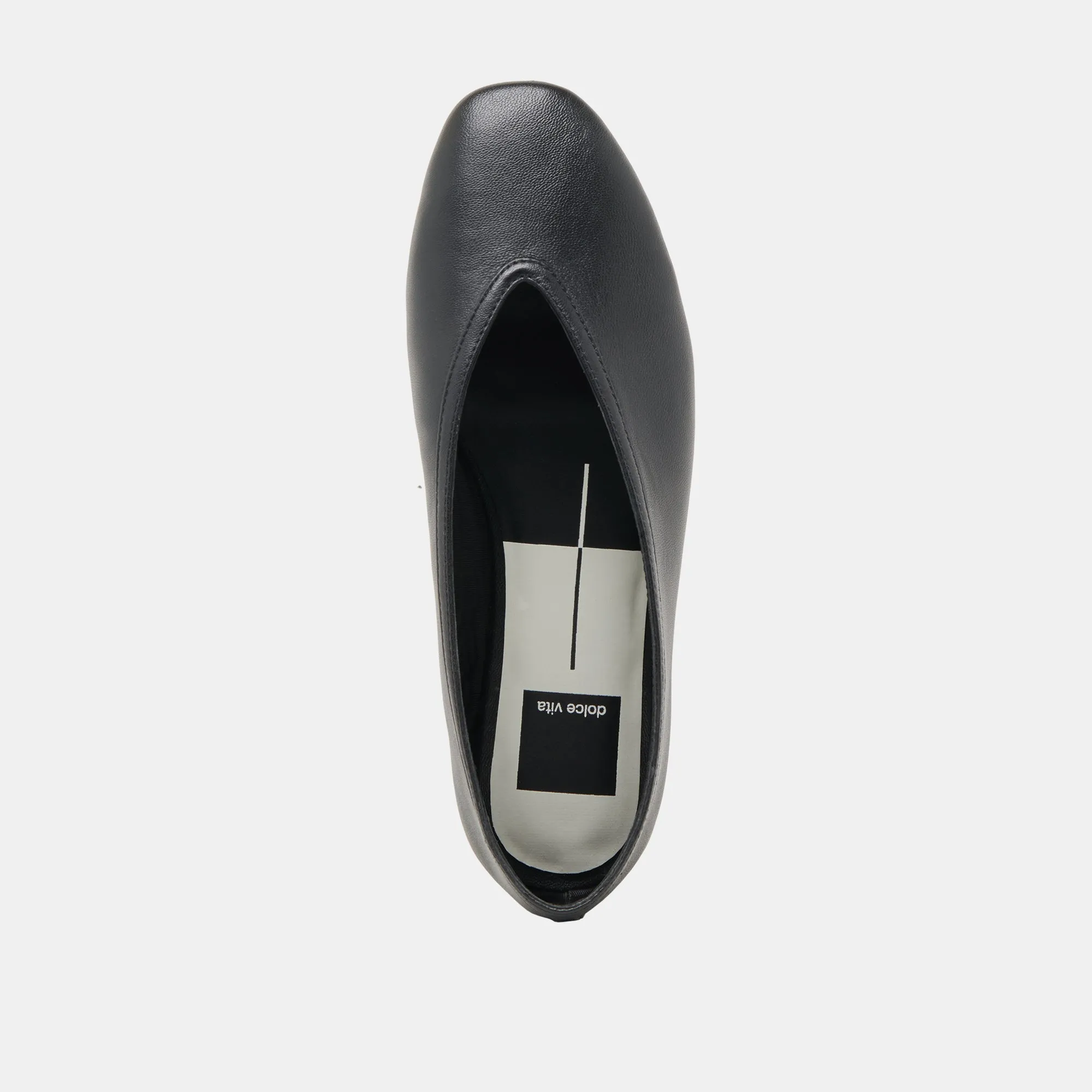 BRAIDY BALLETFLATS AUS SCHWARZEM LEDER