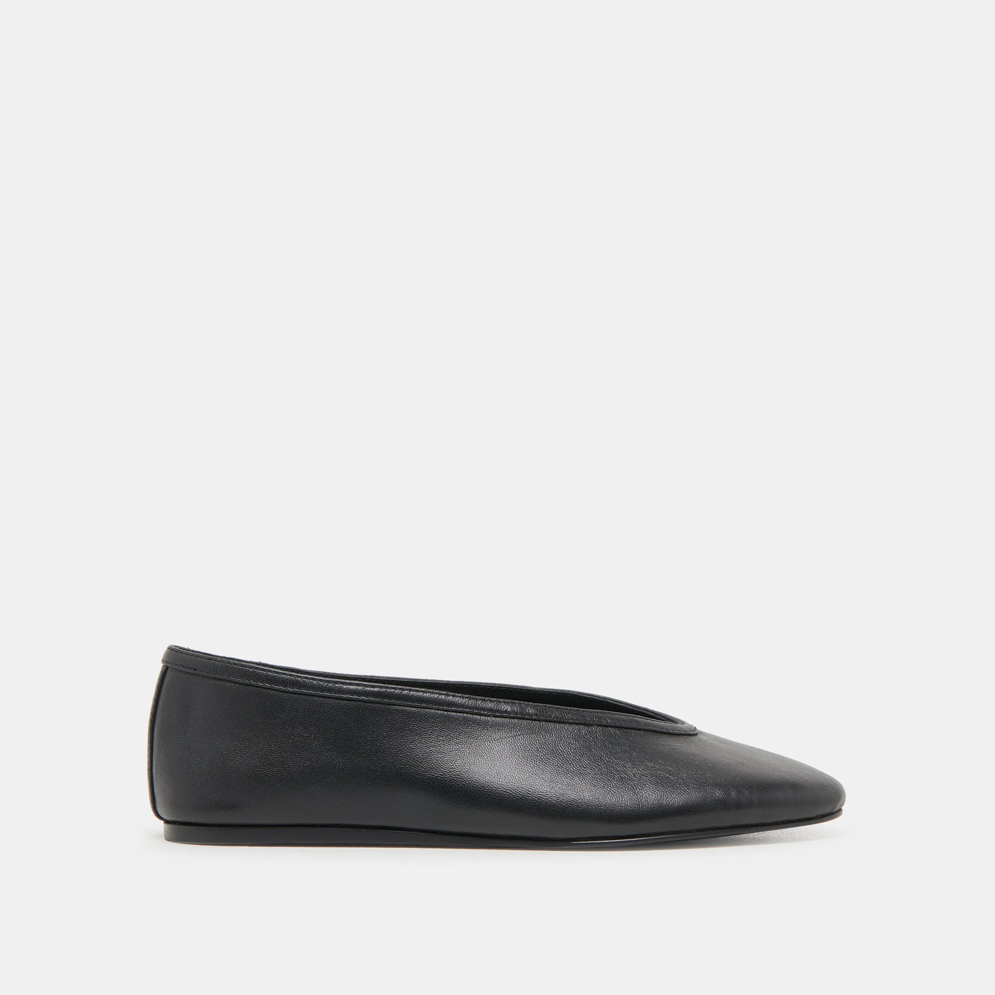 BRAIDY BALLETFLATS AUS SCHWARZEM LEDER