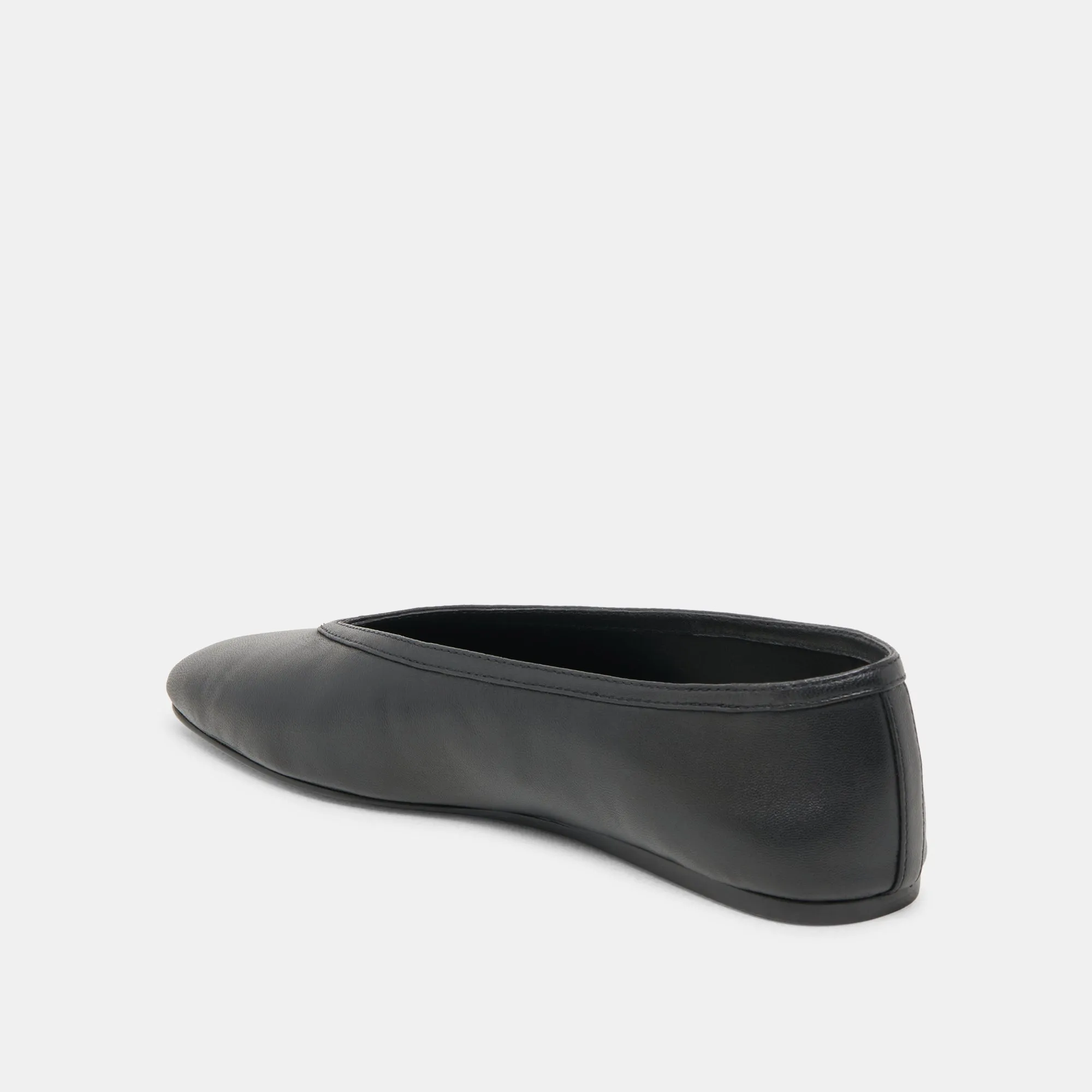 BRAIDY BALLETFLATS AUS SCHWARZEM LEDER