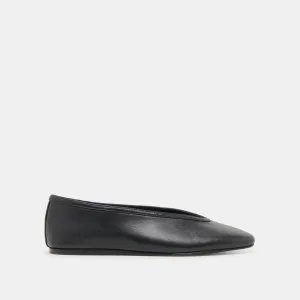 BRAIDY BALLETFLATS AUS SCHWARZEM LEDER