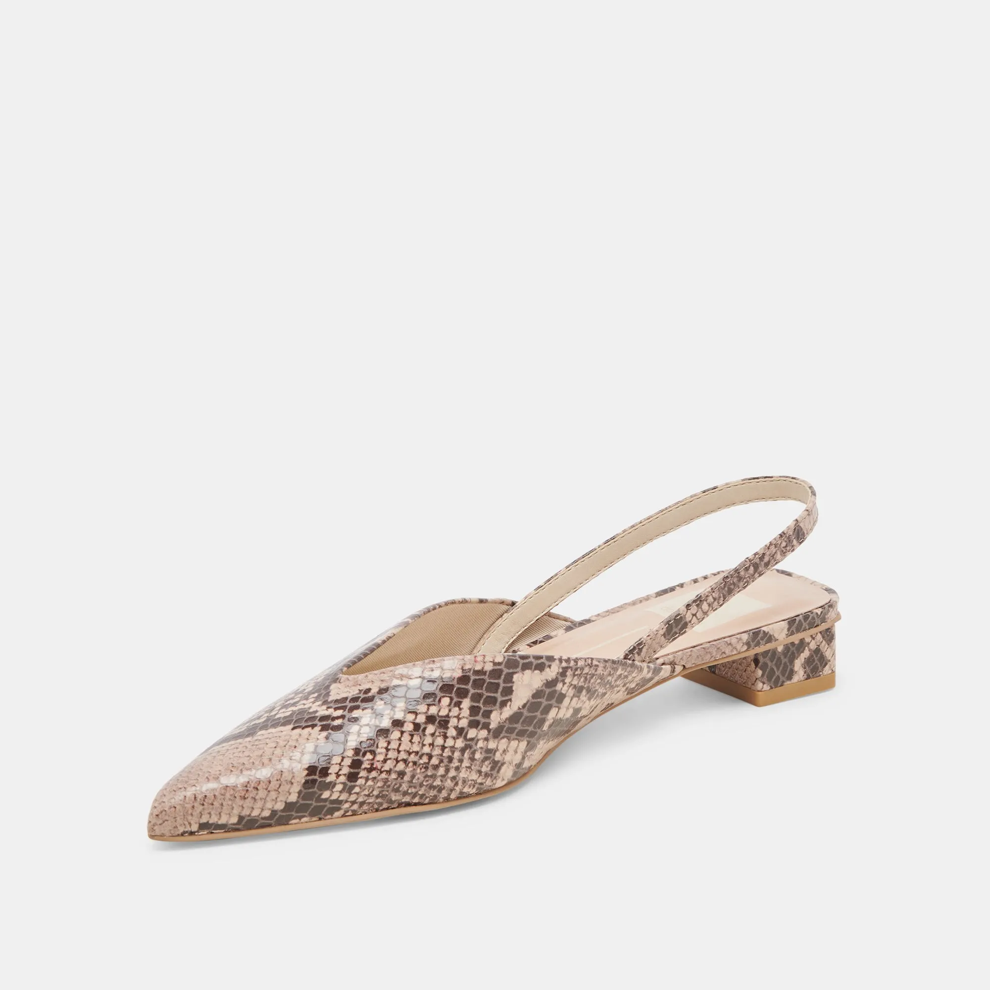 BYANCA FLATS SAND GEPRÄGTES LEDER