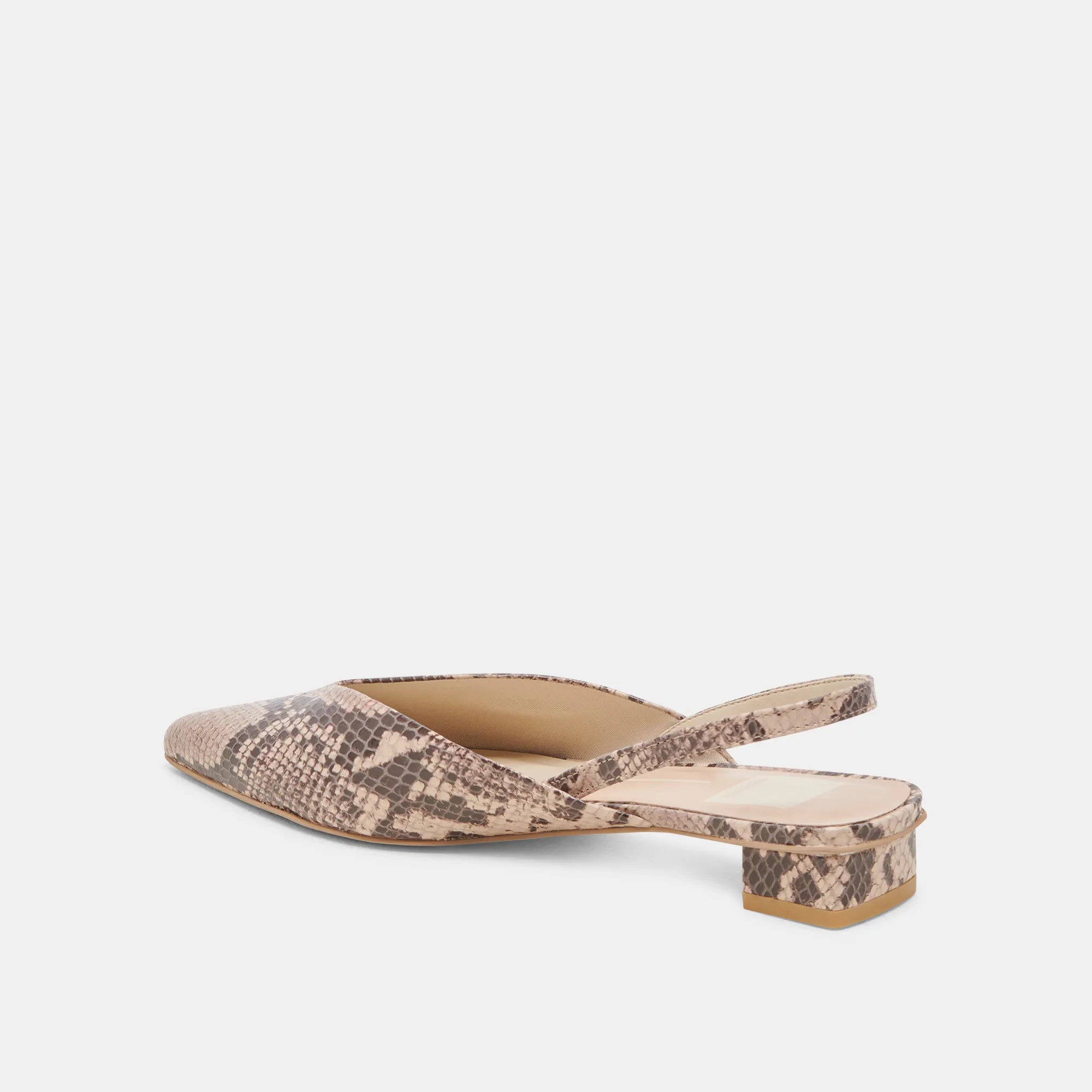 BYANCA FLATS SAND GEPRÄGTES LEDER