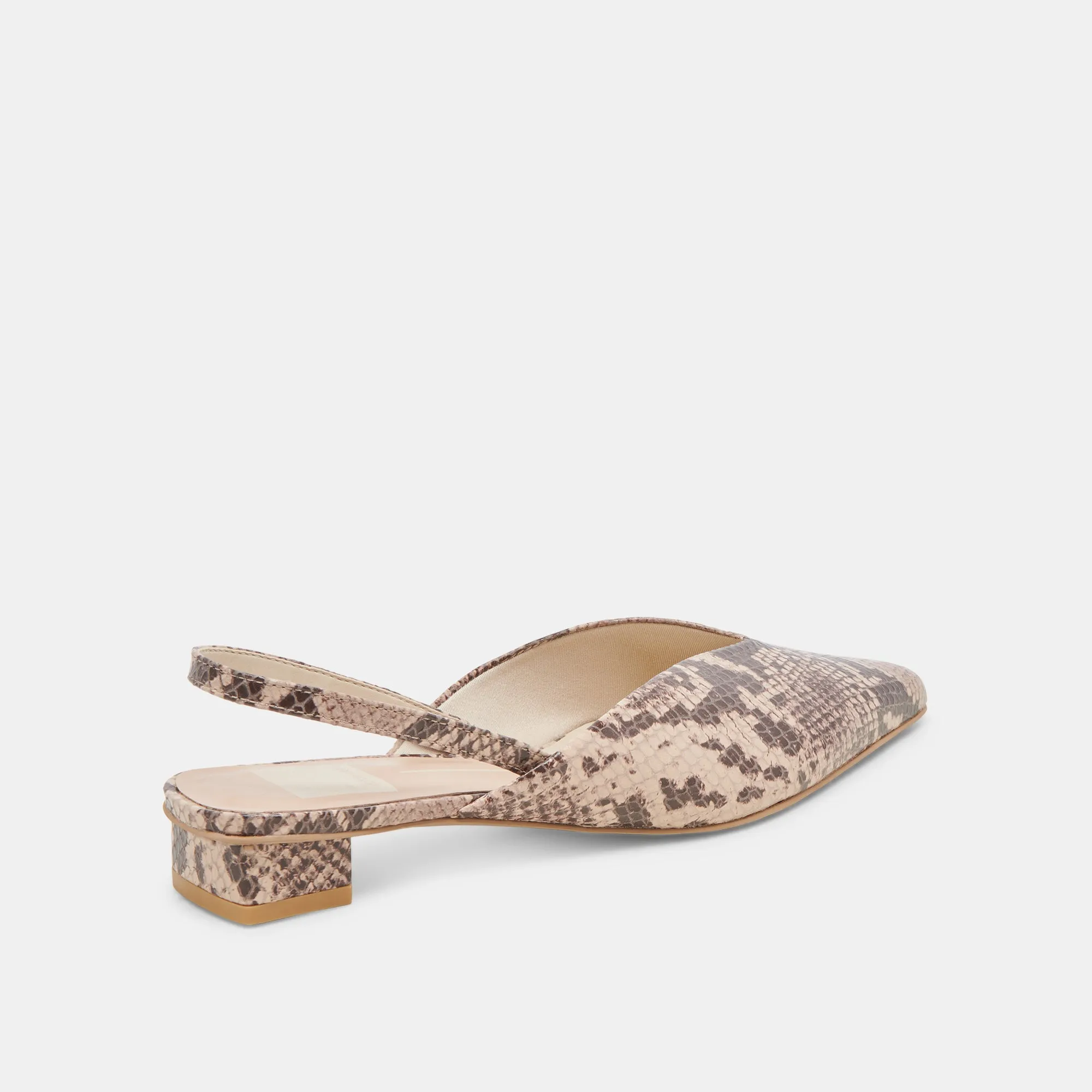 BYANCA FLATS SAND GEPRÄGTES LEDER