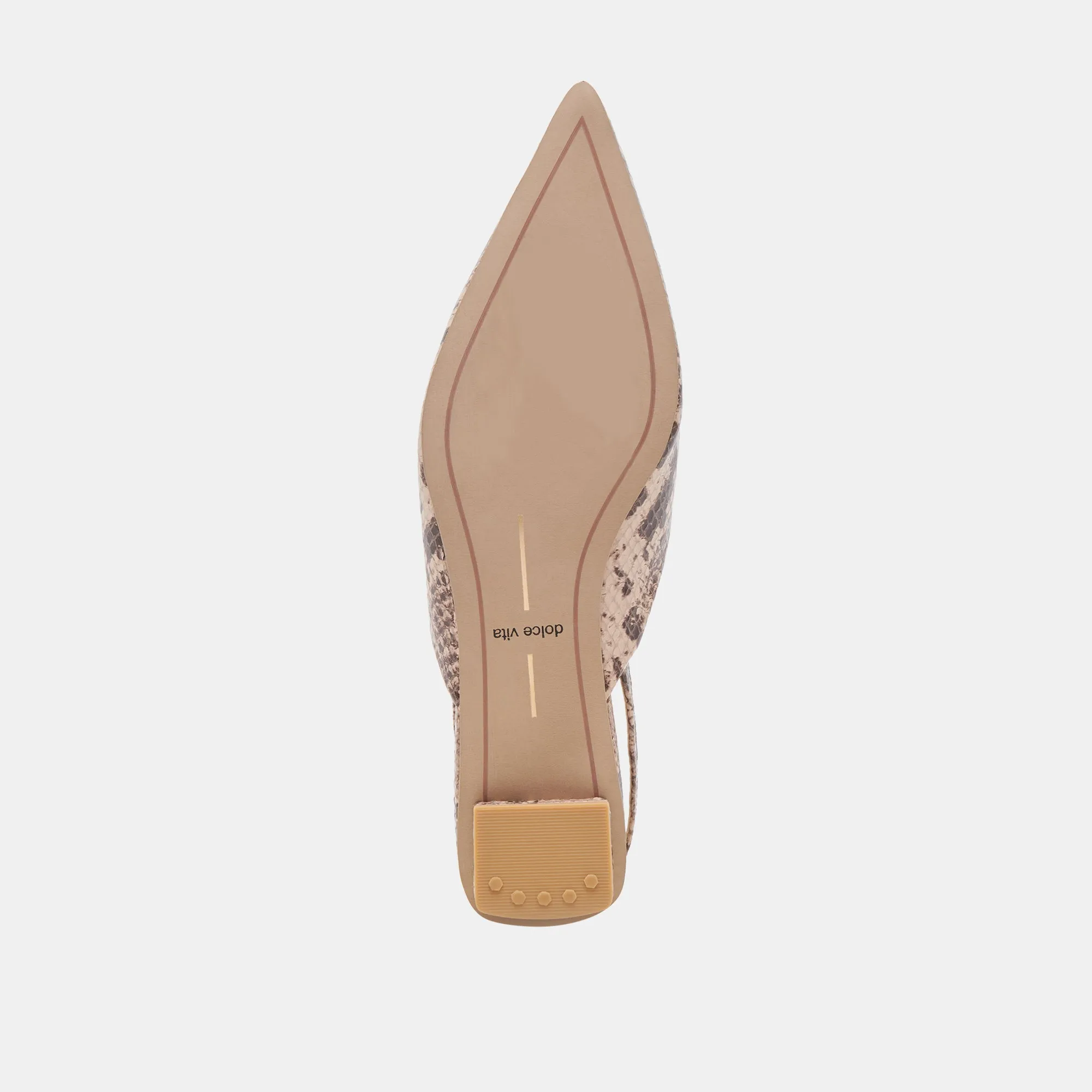 BYANCA FLATS SAND GEPRÄGTES LEDER