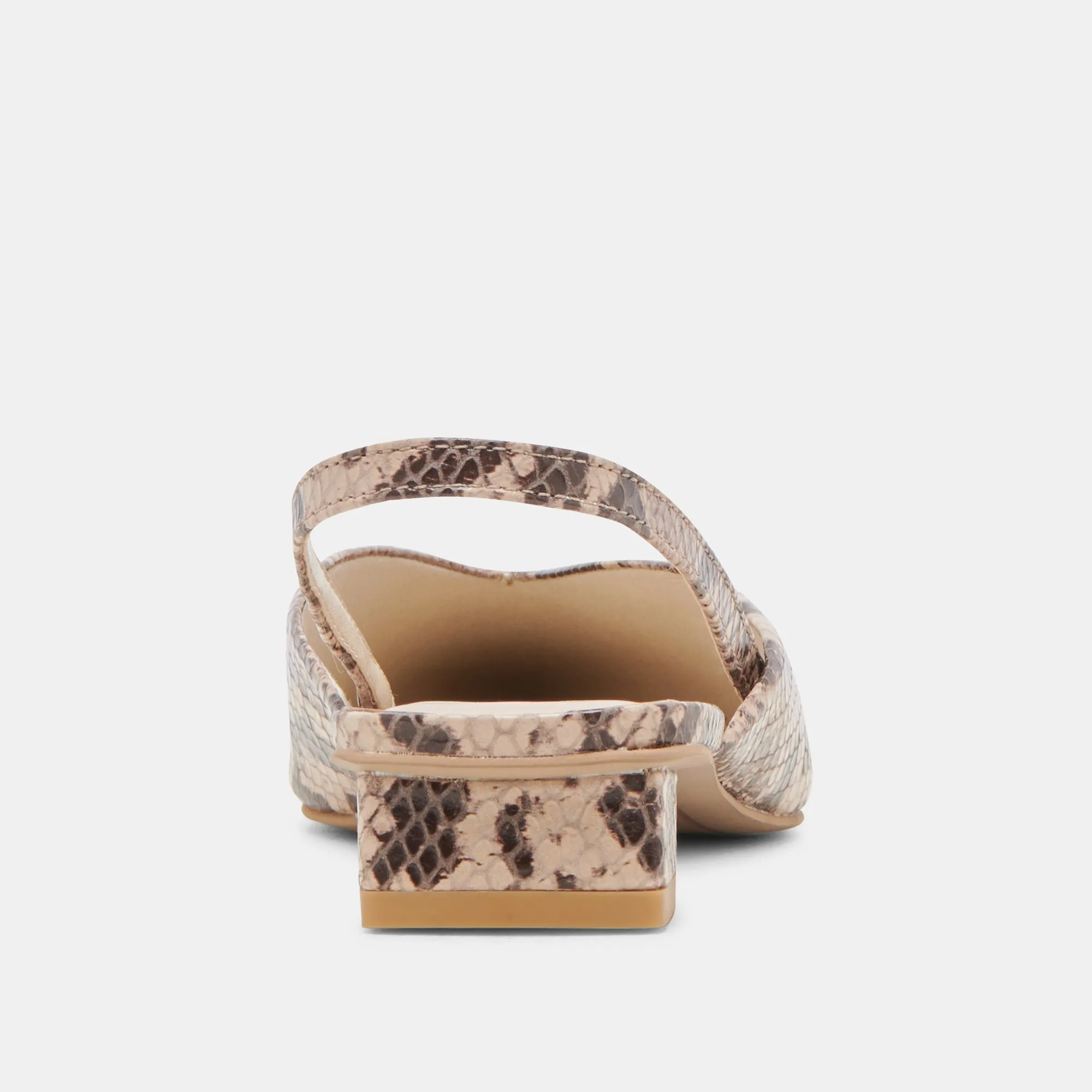 BYANCA FLATS SAND GEPRÄGTES LEDER