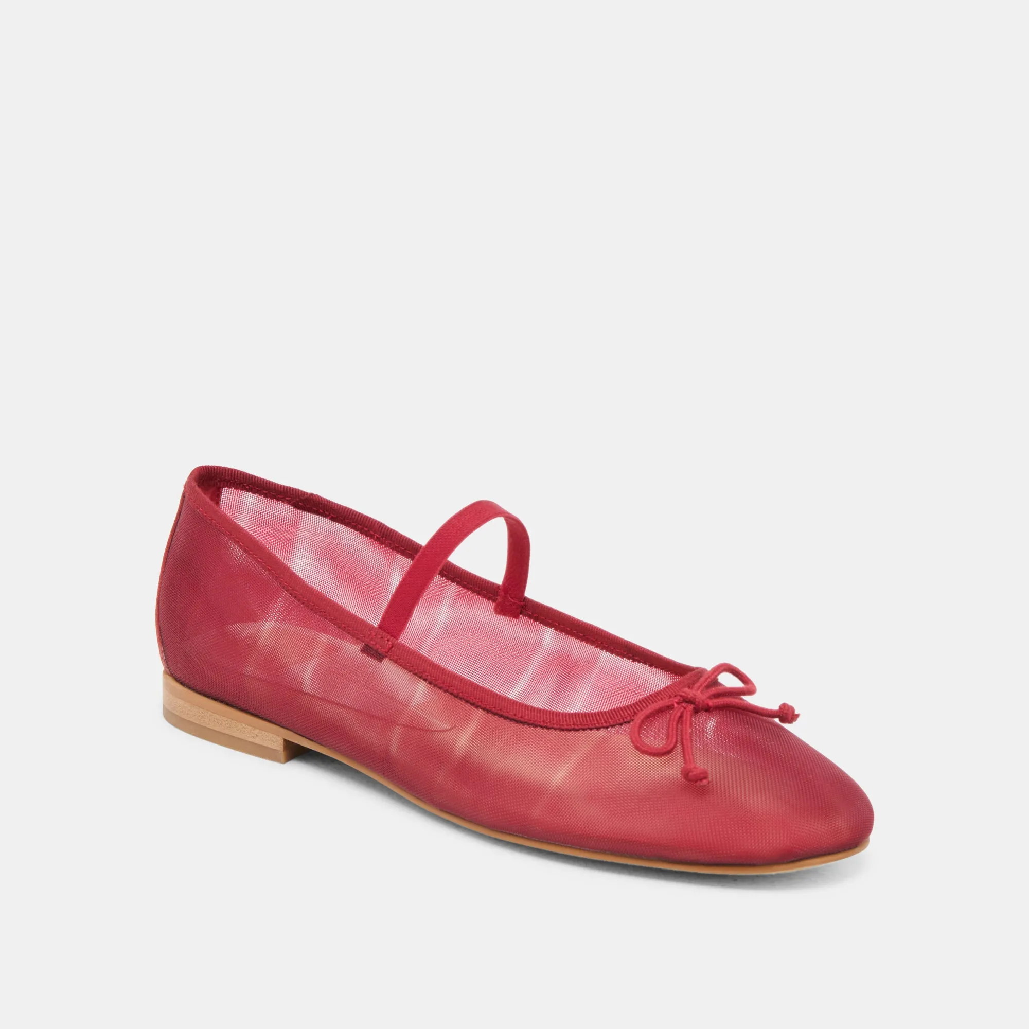 CADEL BALLET FLATS KARMESINROTES NETZ