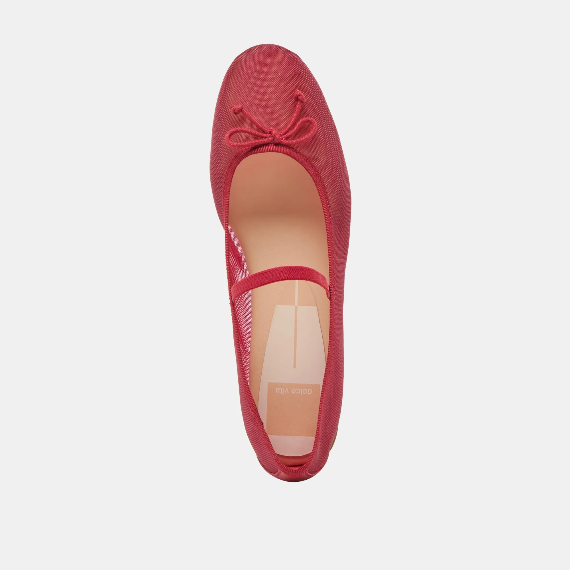 CADEL BALLET FLATS KARMESINROTES NETZ
