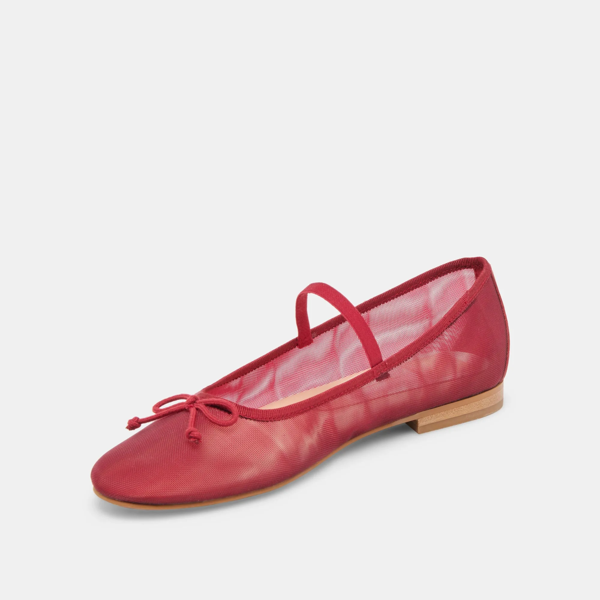 CADEL BALLET FLATS KARMESINROTES NETZ