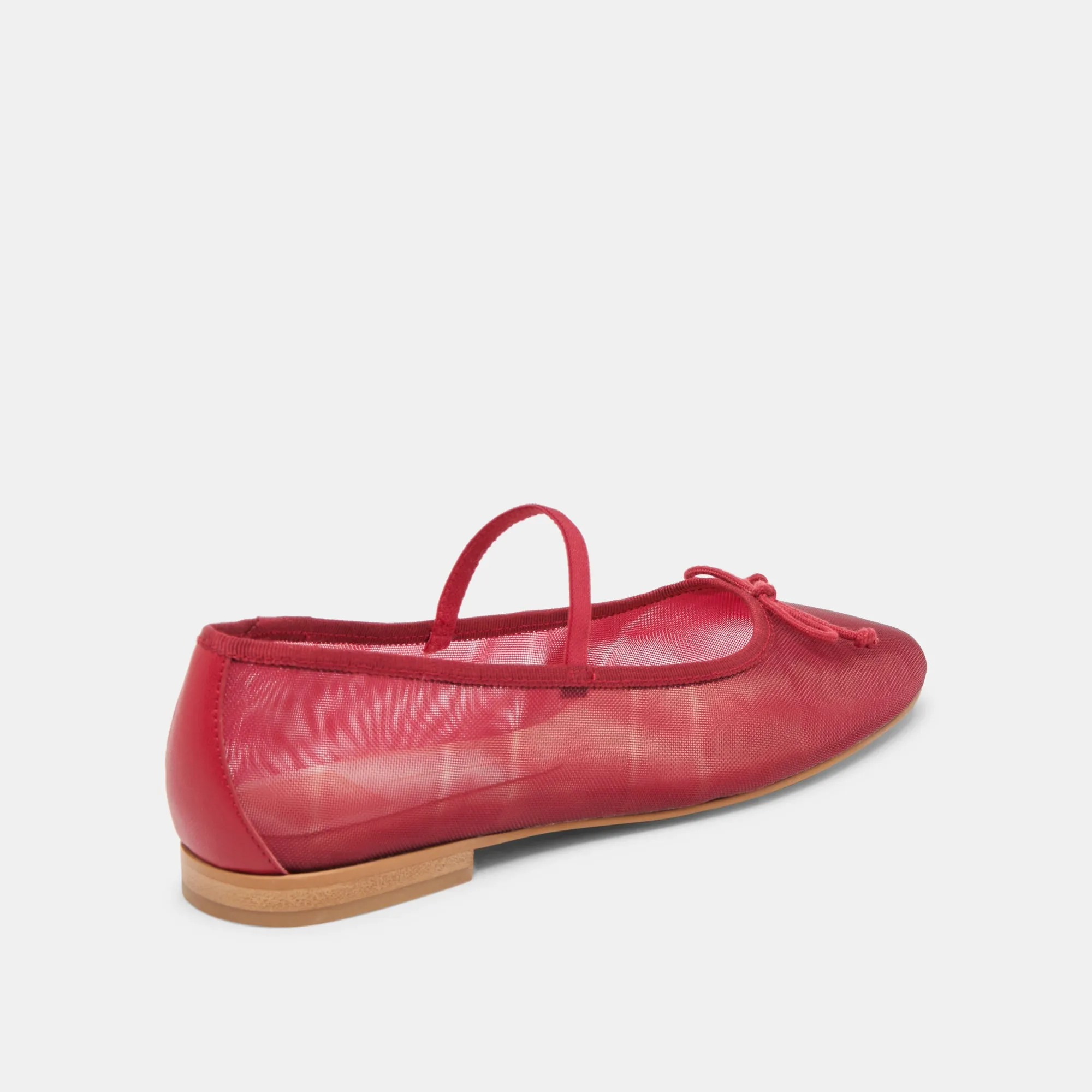 CADEL BALLET FLATS KARMESINROTES NETZ