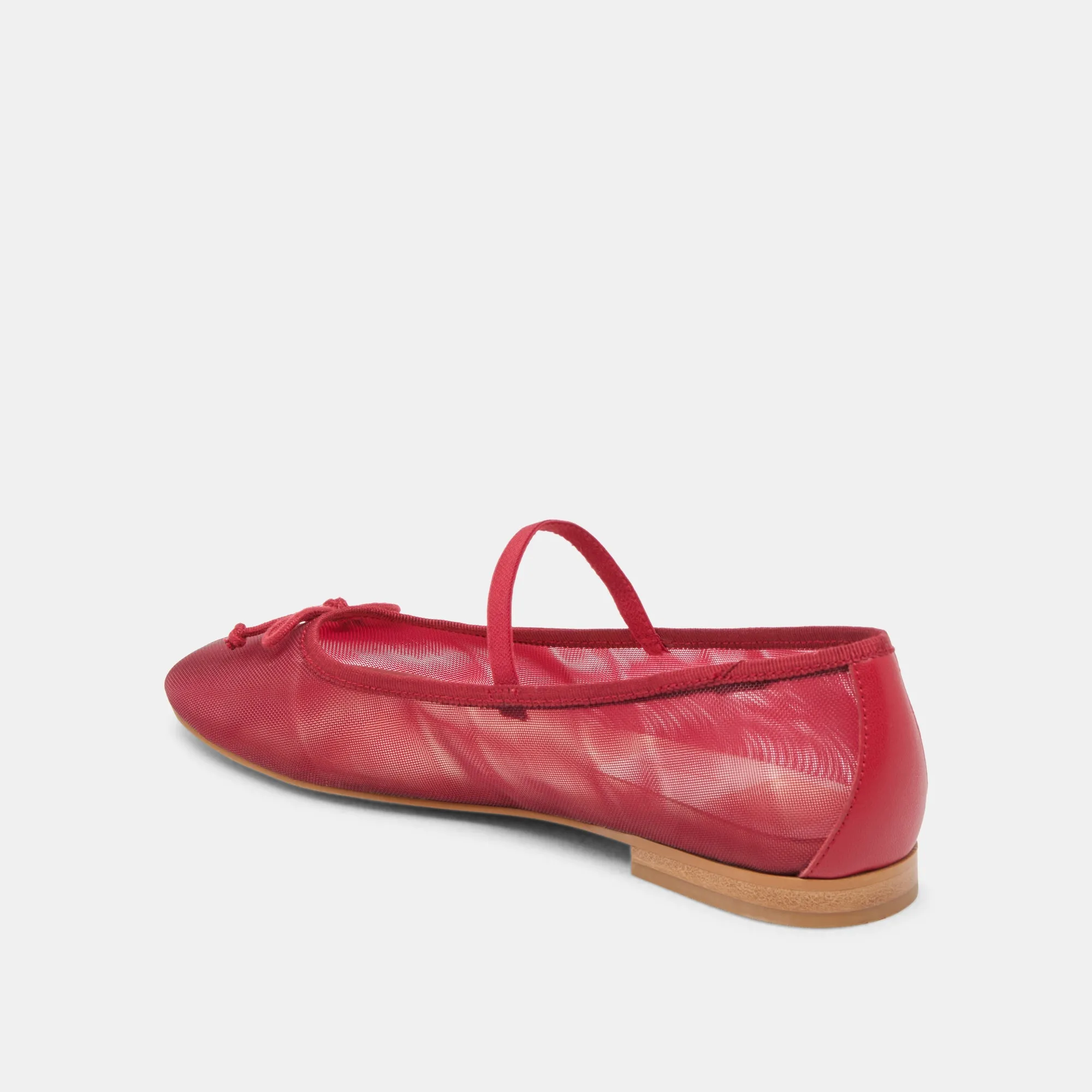 CADEL BALLET FLATS KARMESINROTES NETZ